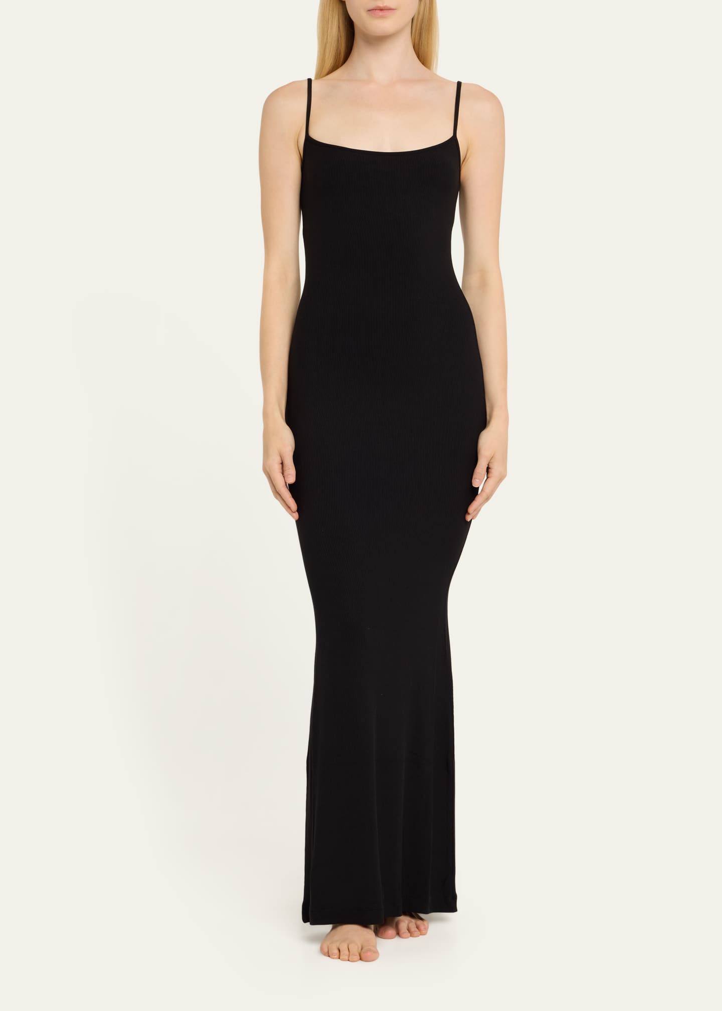 SKIMS Soft Lounge Ribbed Maxi Slip Dress - Bergdorf Goodman