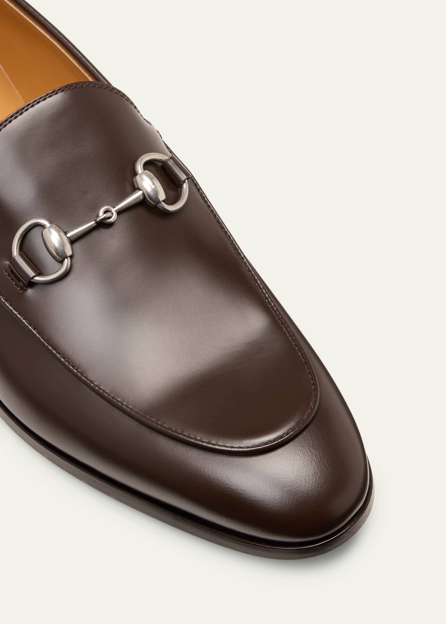 Gucci Men's Next Bit Leather Loafers Image 3 of 3