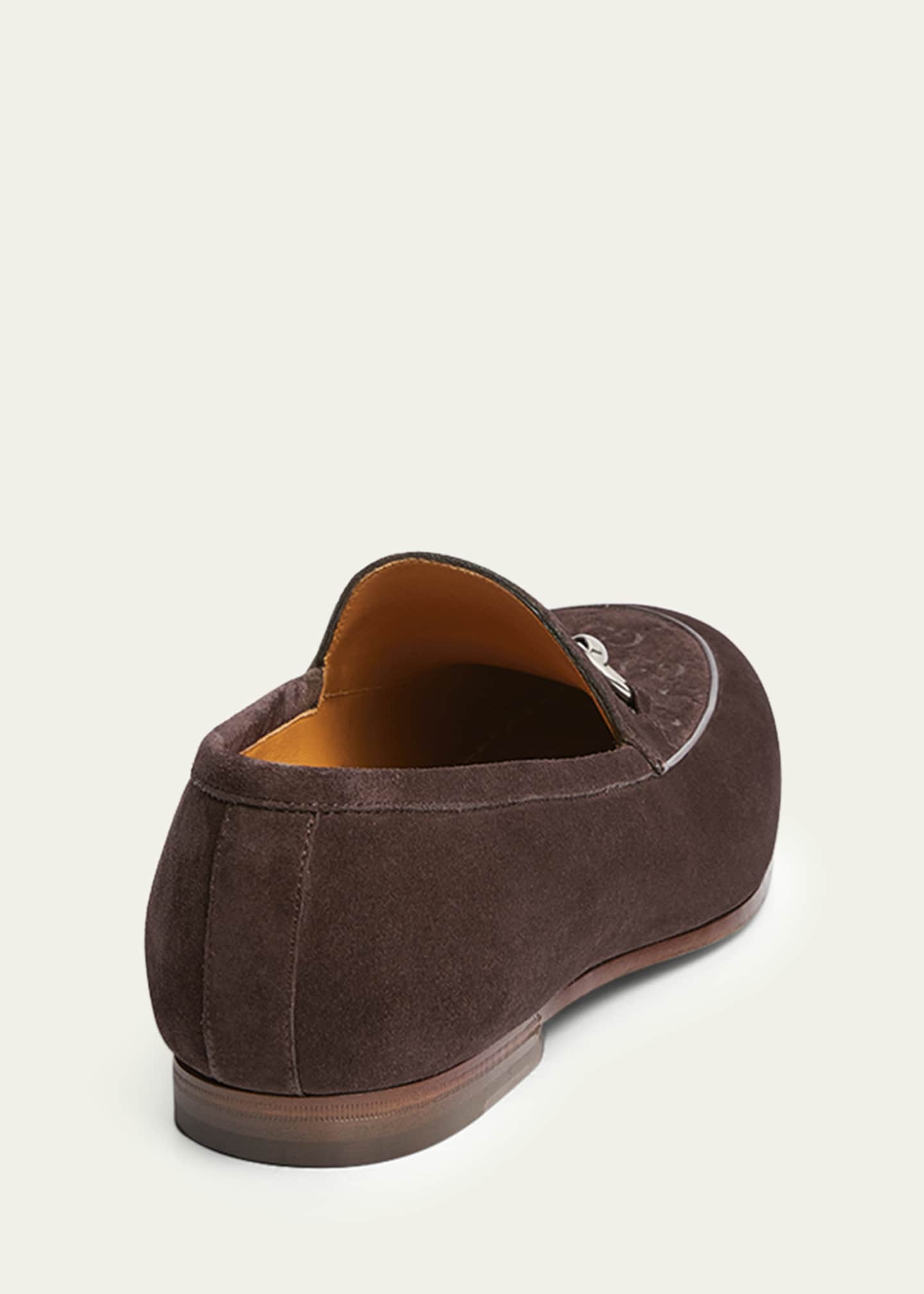 Gucci Men's Jordy Guccissima Suede Loafers Image 2 of 3