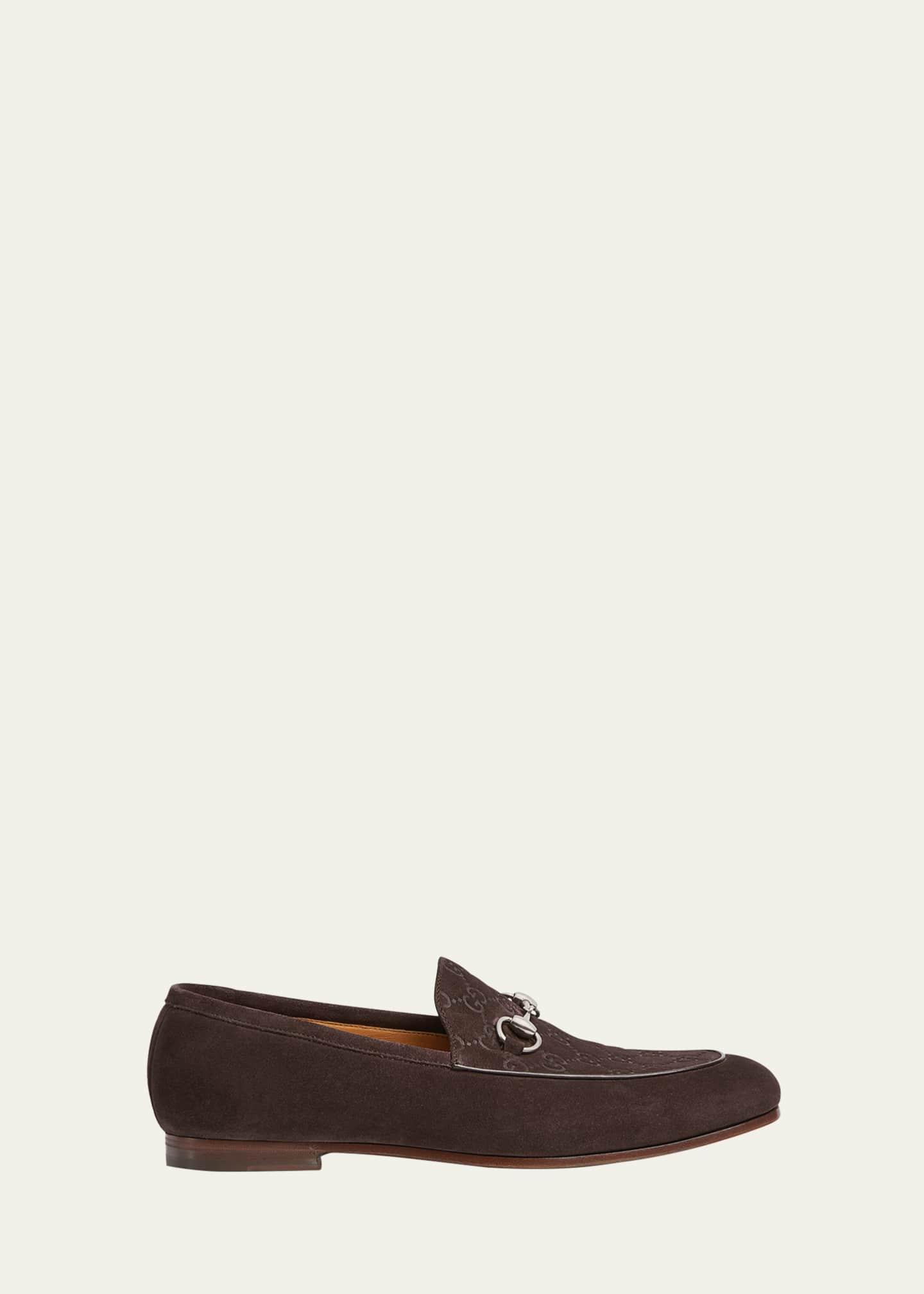 Gucci Men's Jordy Guccissima Suede Loafers Image 1 of 3