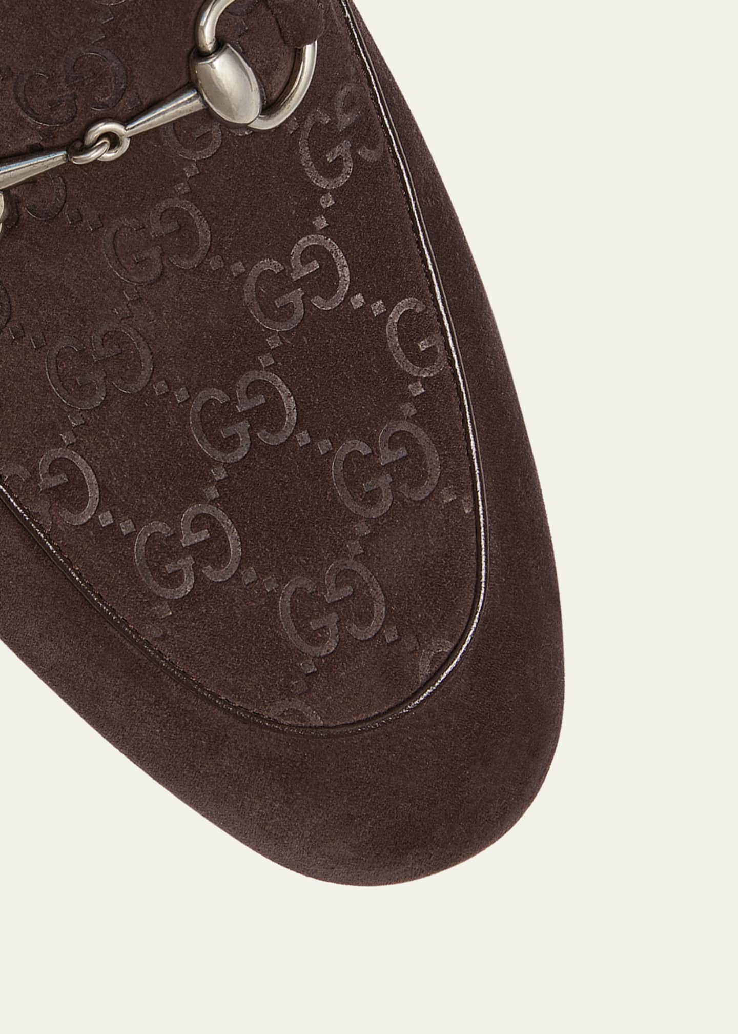 Gucci Men's Jordy Guccissima Suede Loafers Image 3 of 3