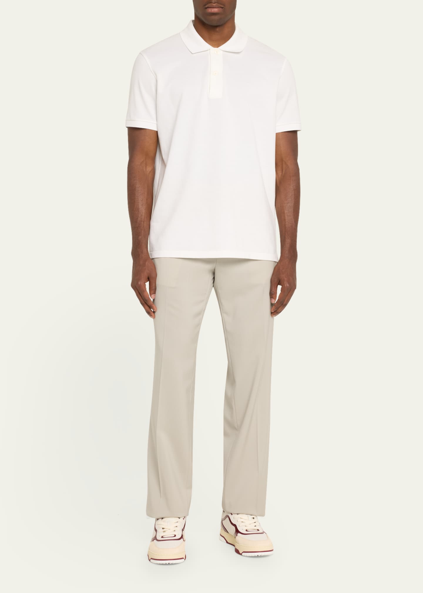 Gucci Men's Re-Web Suede and Calf Patent Leather Sneakers Image 3 of 5