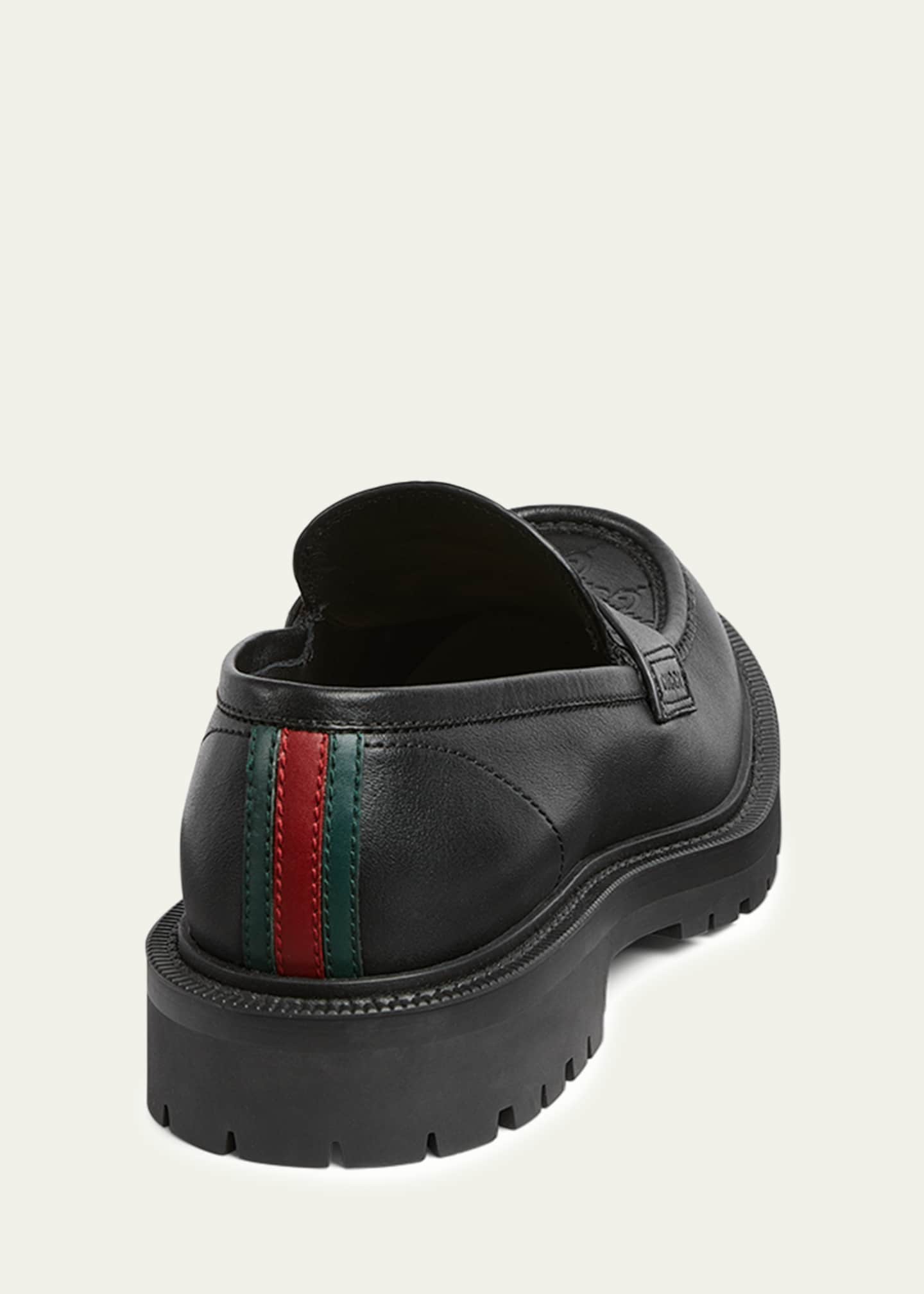 Gucci Men's Miart Guccissima Lug Sole Loafers Image 2 of 3