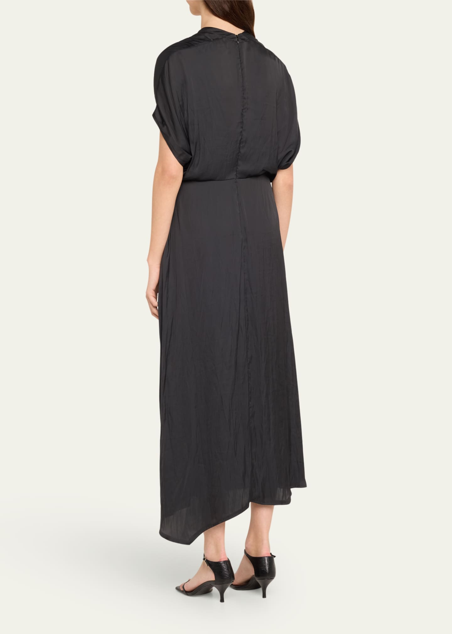 Zero + Maria Cornejo Long Aki Wave Wrap Dress Image 3 of 5