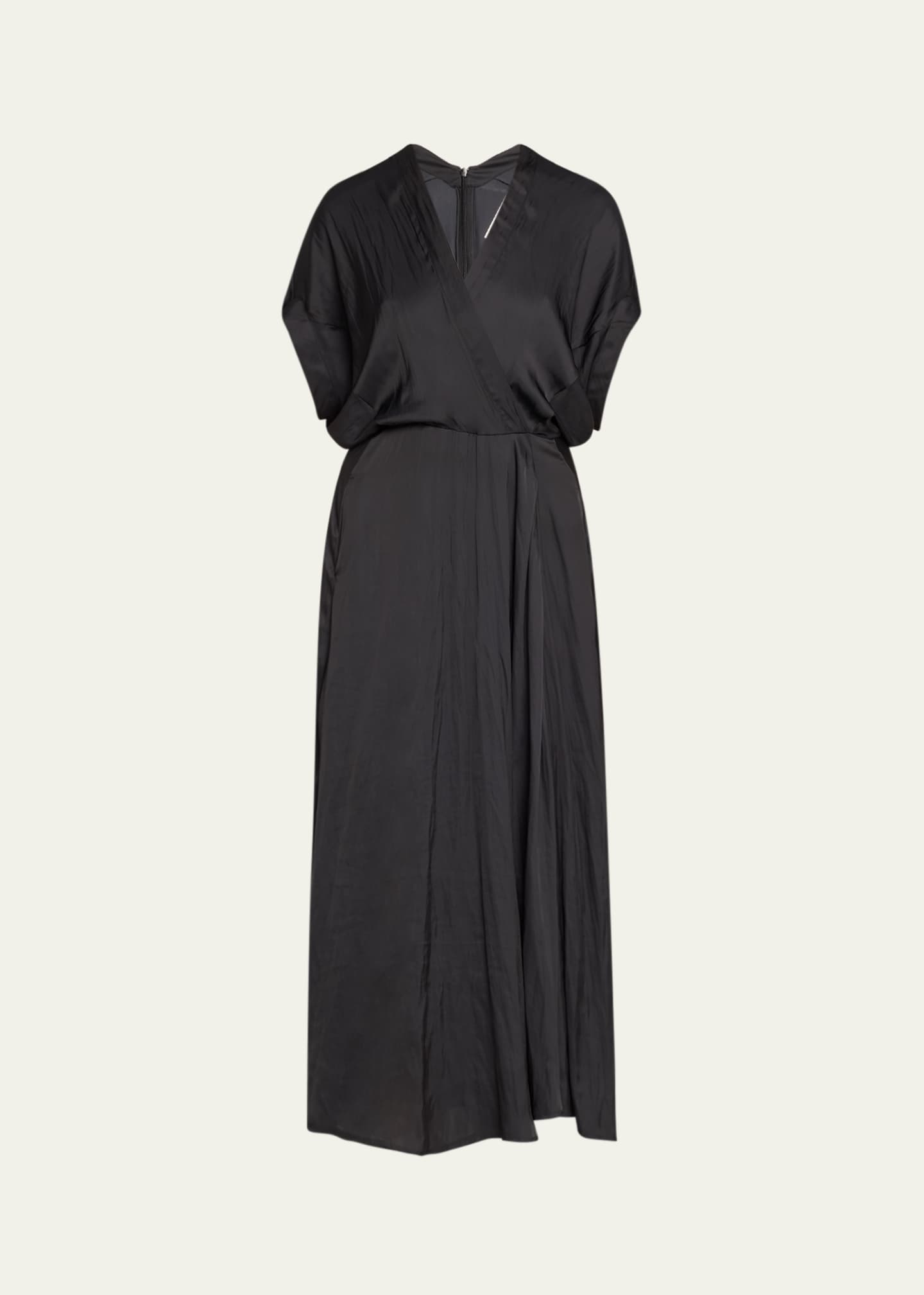 Zero + Maria Cornejo Long Aki Wave Wrap Dress Image 1 of 5