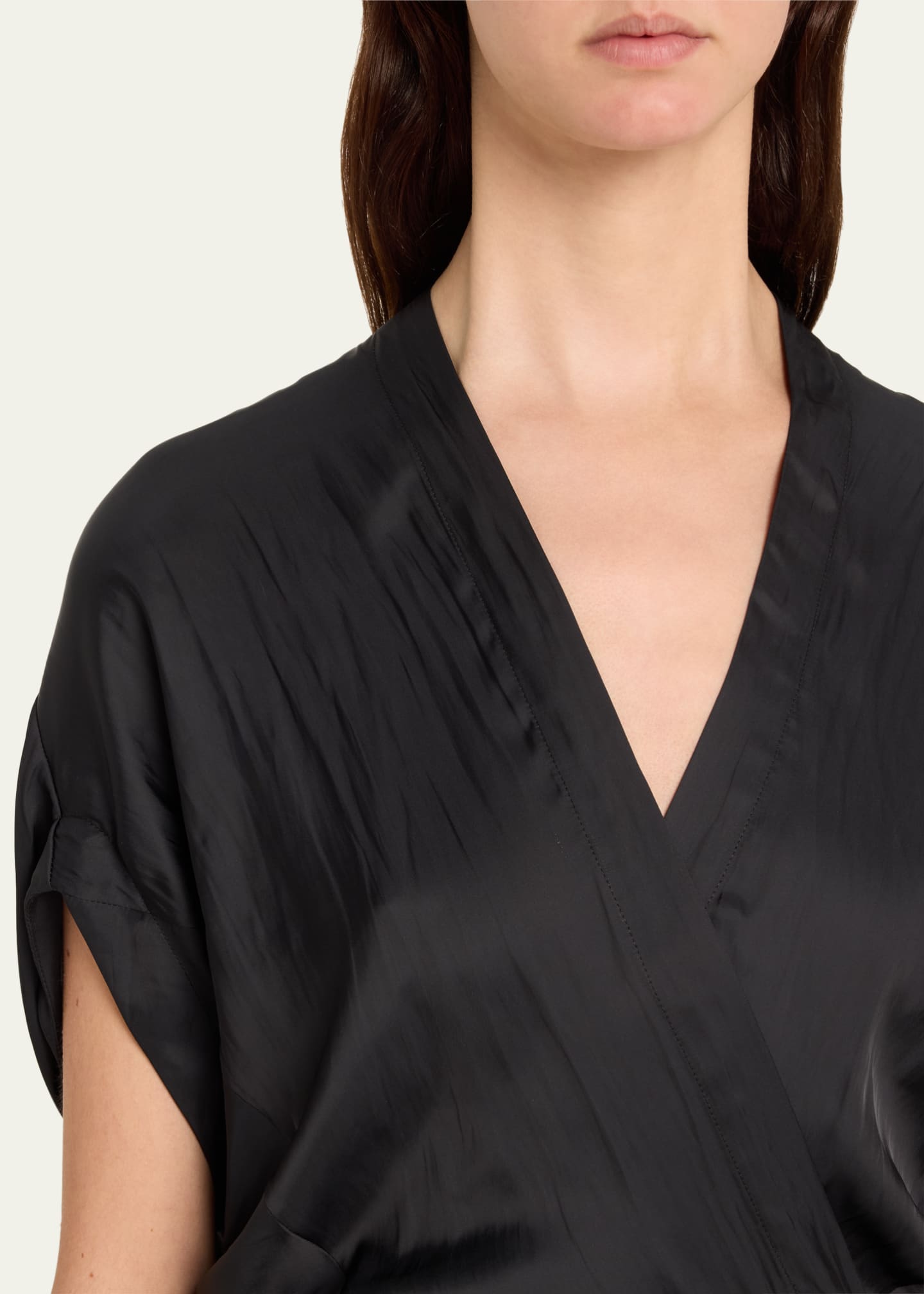 Zero + Maria Cornejo Long Aki Wave Wrap Dress Image 5 of 5
