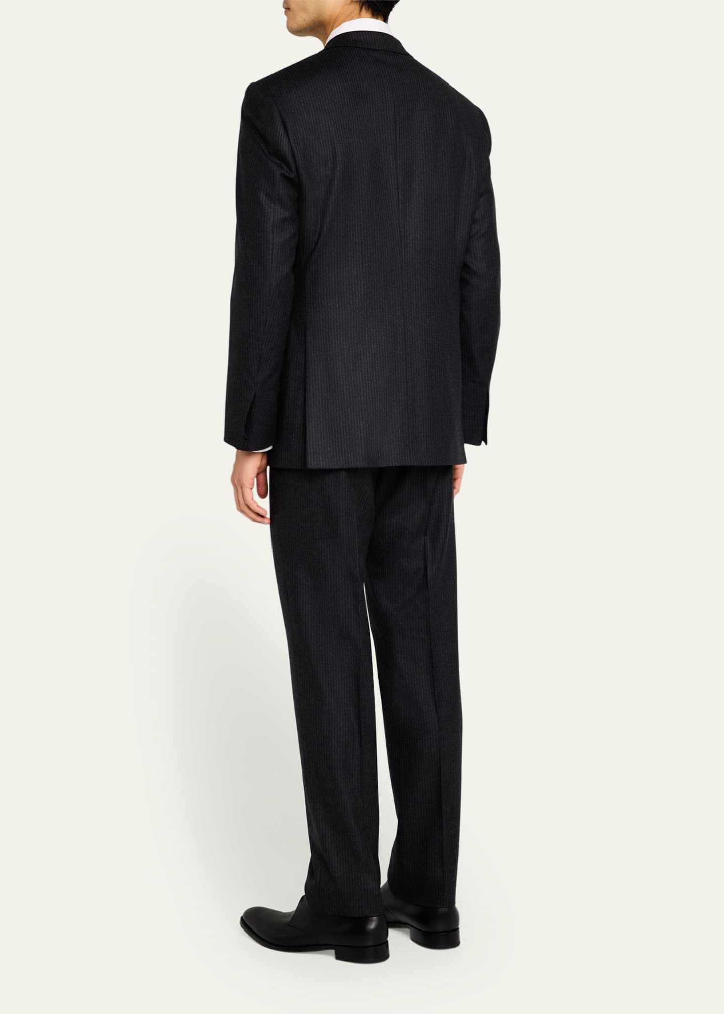 Brioni Men's Brun Pinstripe Escorial Wool Suit Image 3 of 8