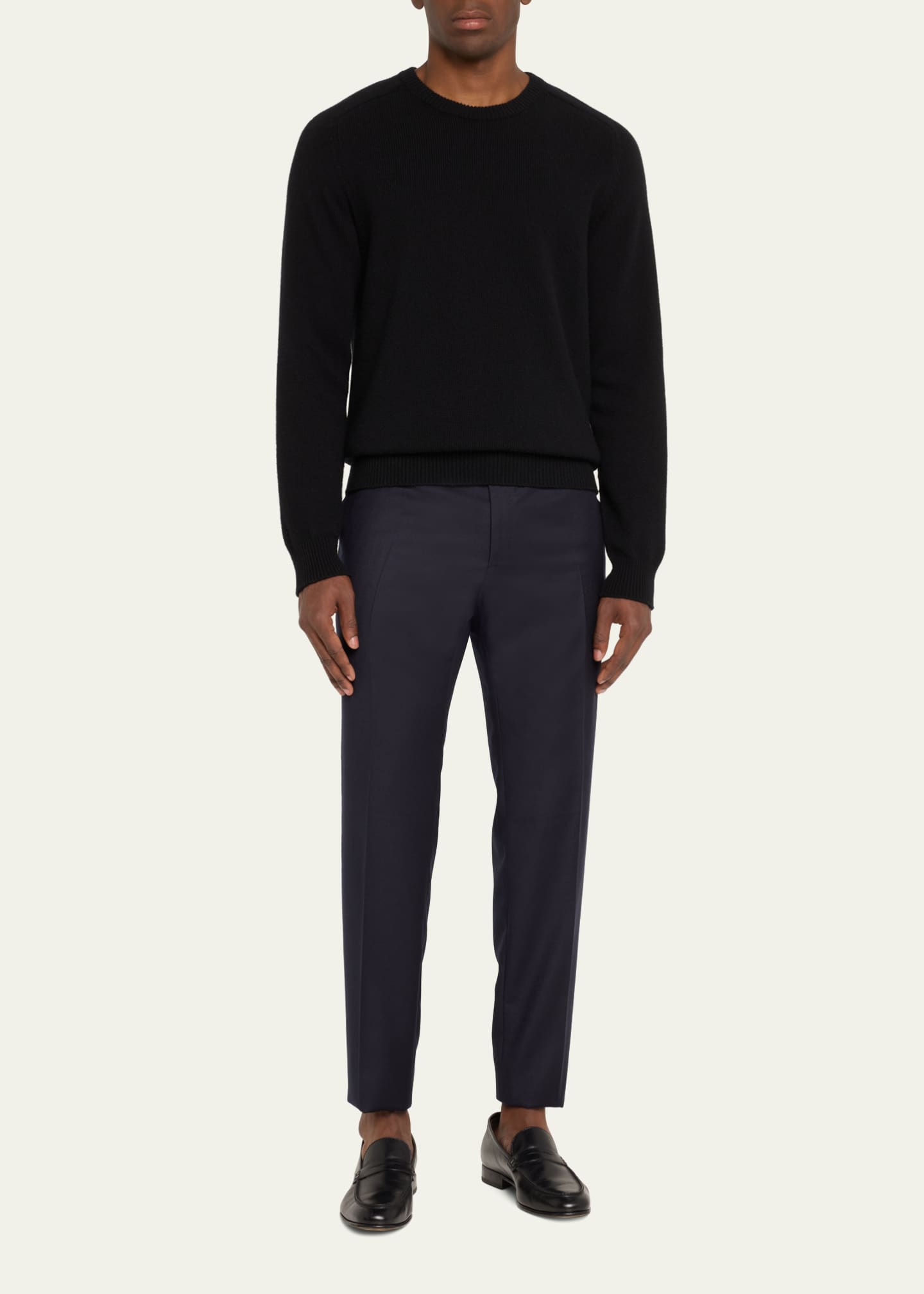 Brioni Men's Tigullio Flannel Trousers Image 2 of 5