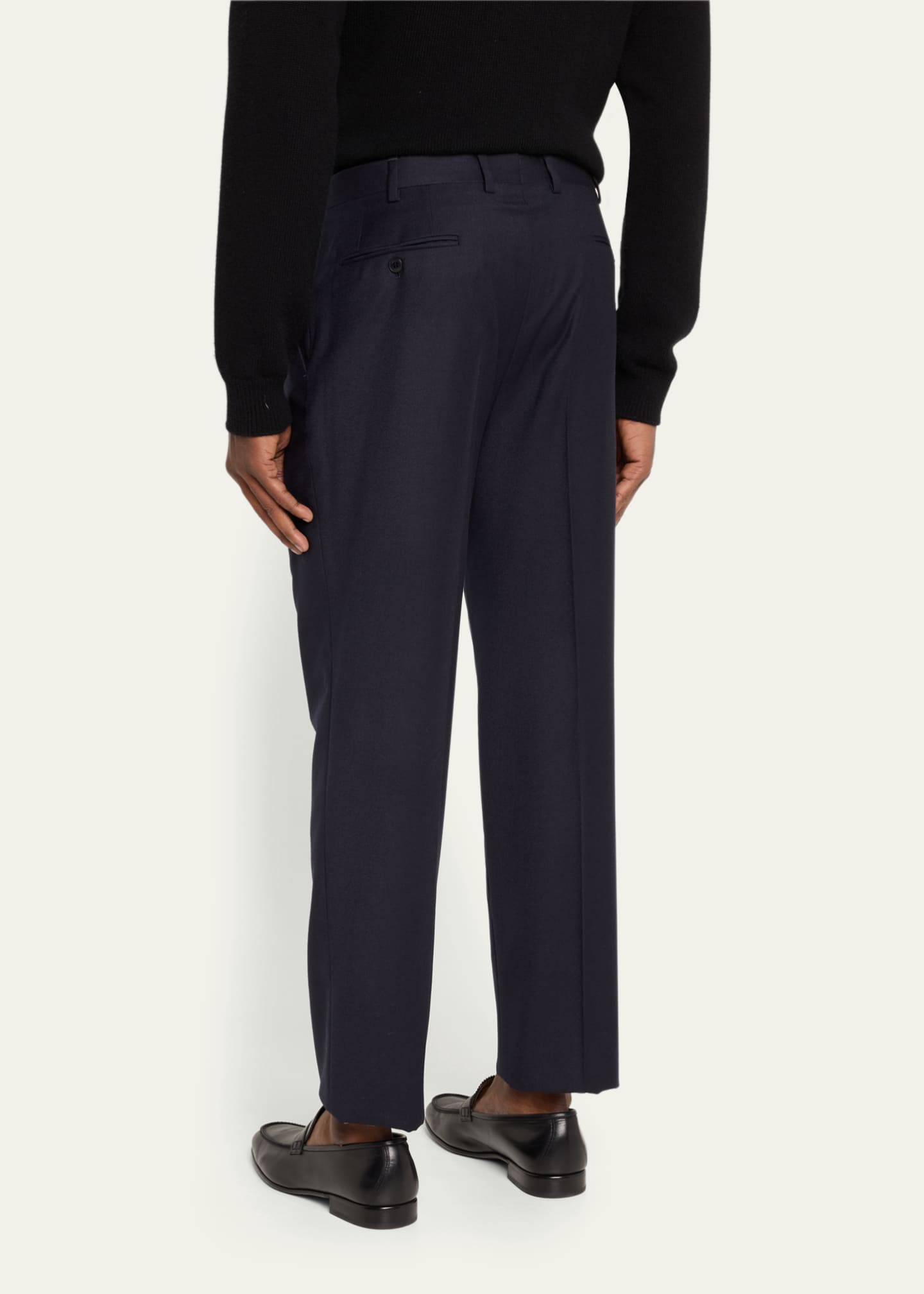 Brioni Men's Tigullio Flannel Trousers Image 3 of 5