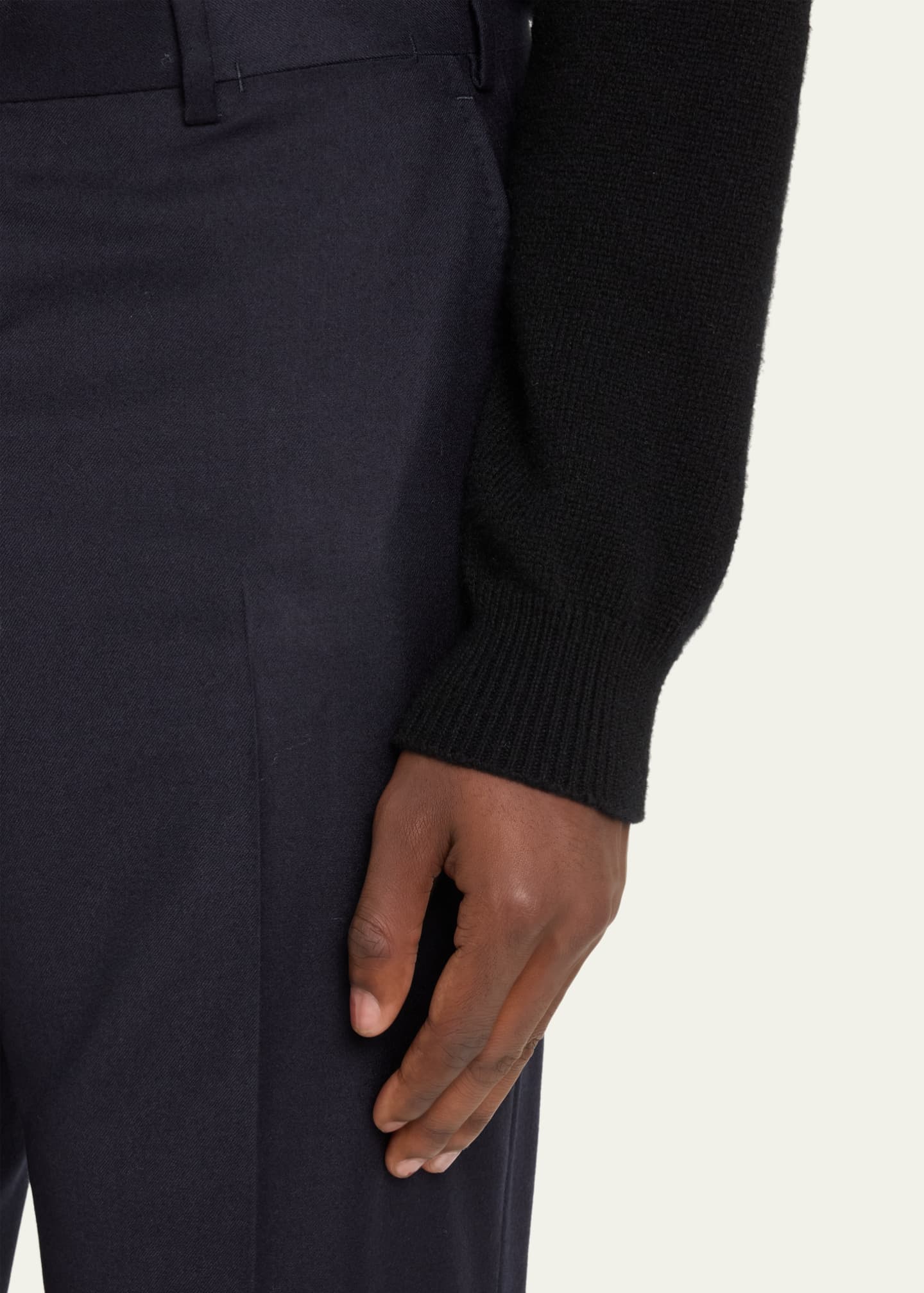 Brioni Men's Tigullio Flannel Trousers Image 5 of 5