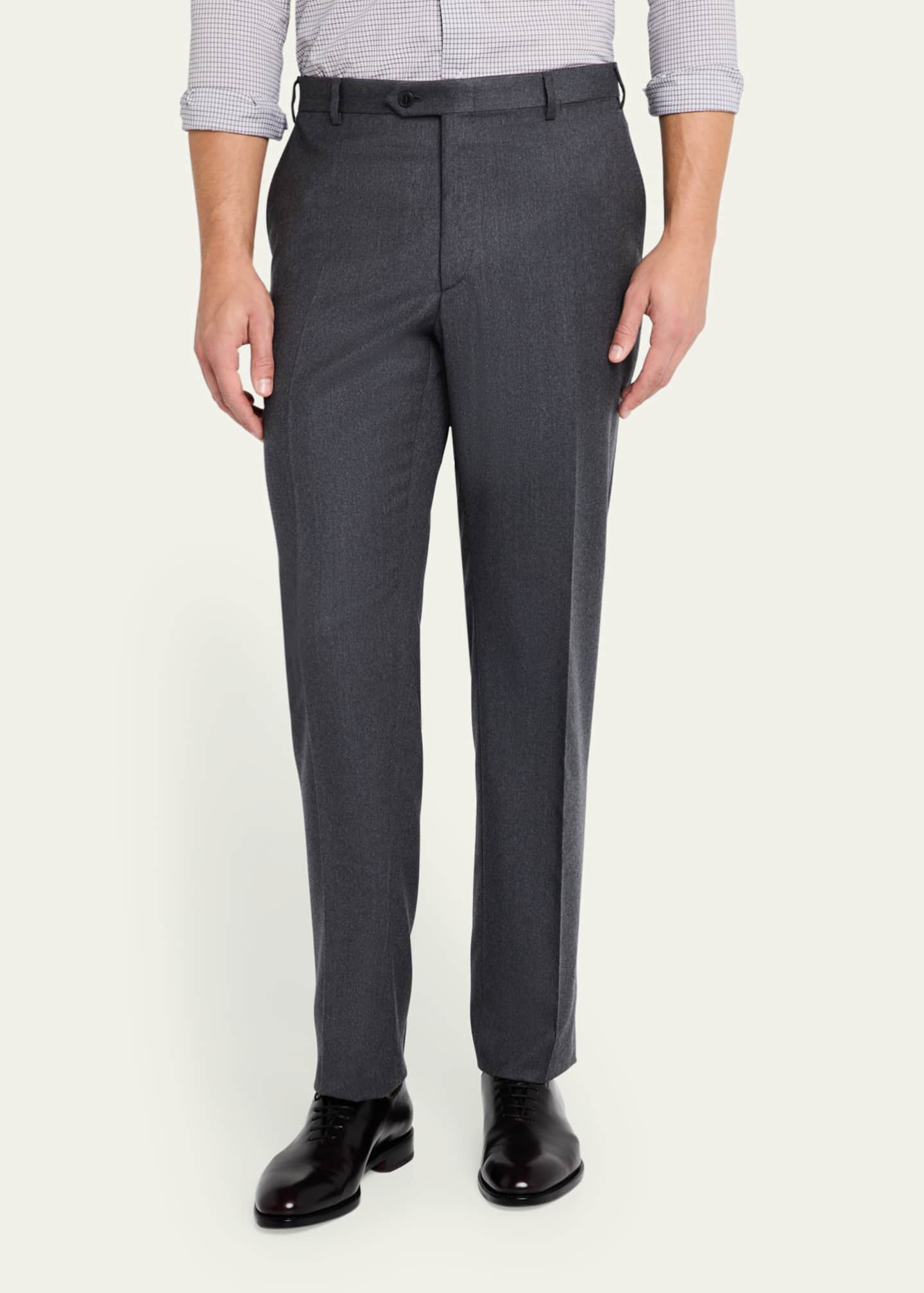 Brioni Men's Tigullio Flannel Trousers Image 4 of 5