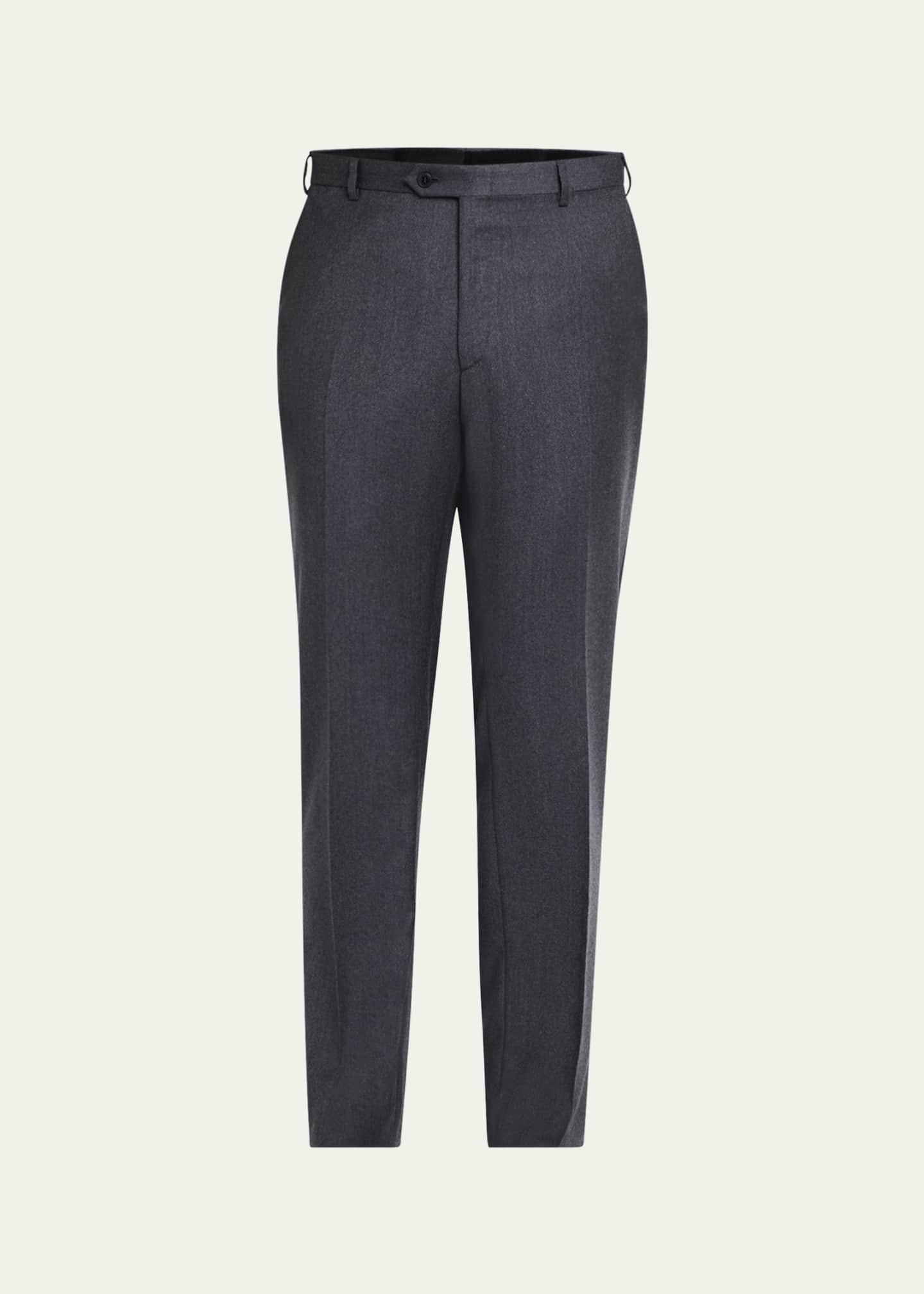 Brioni Men's Tigullio Flannel Trousers Image 1 of 5