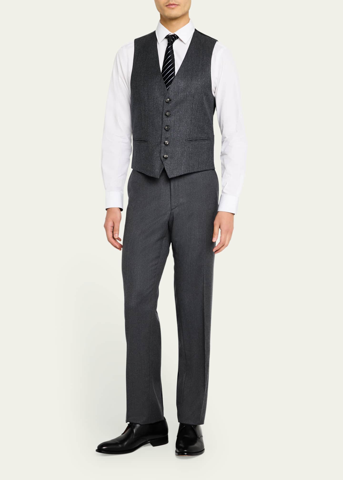 Brioni Men's Brun Suit Separate Vest Image 2 of 5