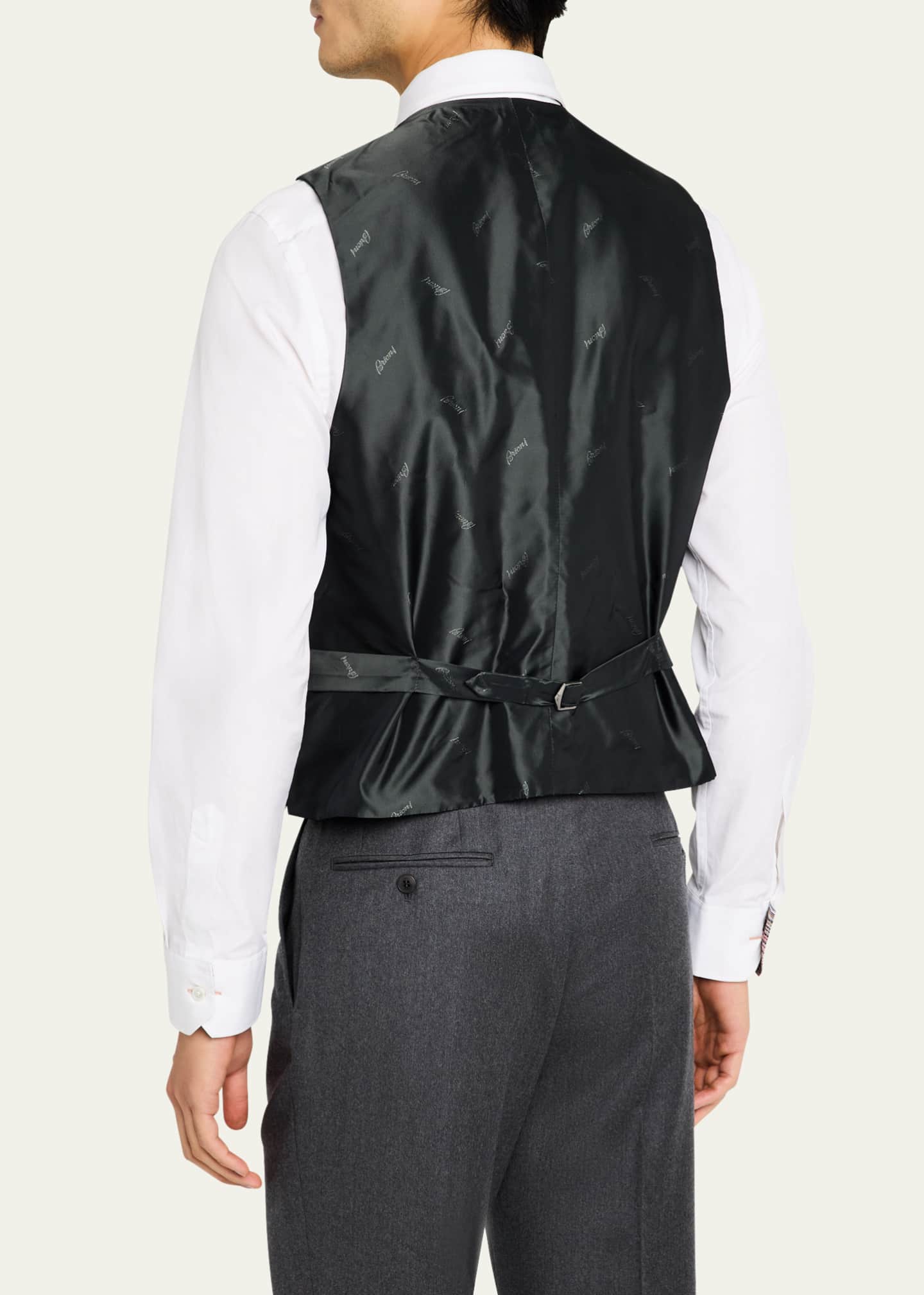 Brioni Men's Brun Suit Separate Vest Image 3 of 5