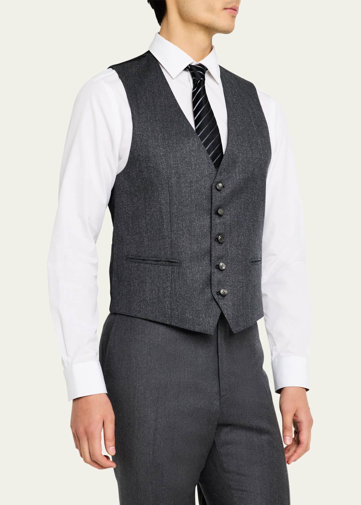 Brioni Men's Brun Suit Separate Vest Image 4 of 5