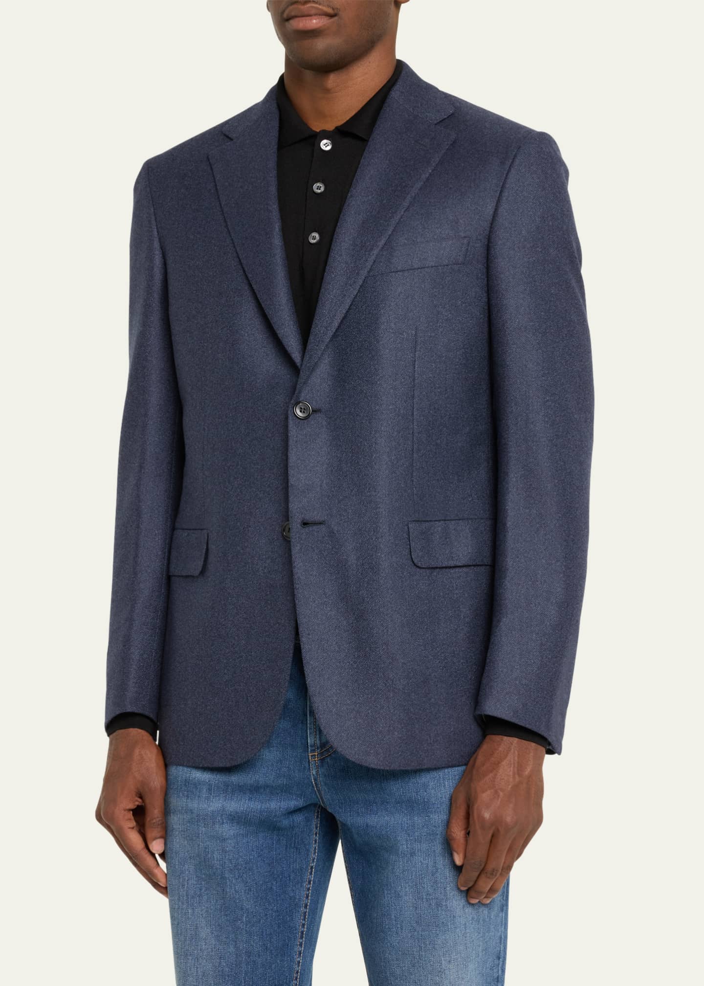 Brioni Men's Ravello 180s Twill Sport Coat Image 4 of 5