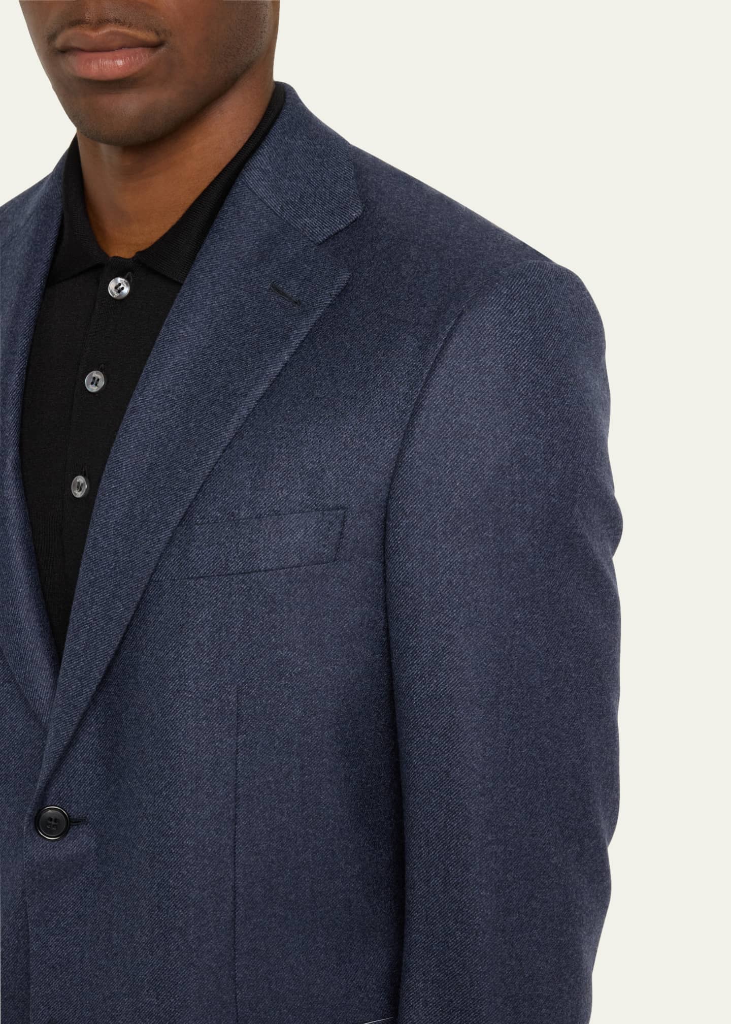 Brioni Men's Ravello 180s Twill Sport Coat Image 5 of 5