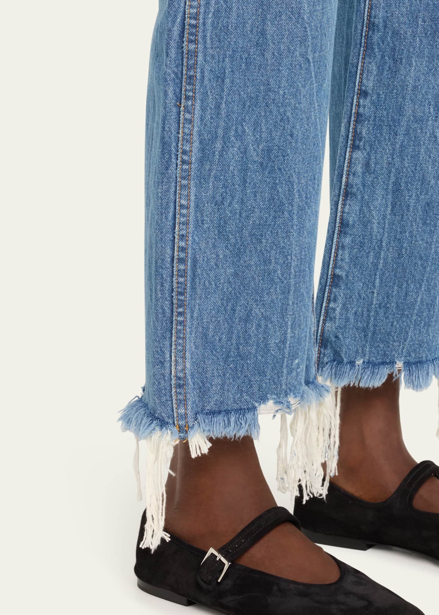 Khaite Kerrie Raw Hem Wide Leg Jeans Image 5 of 5