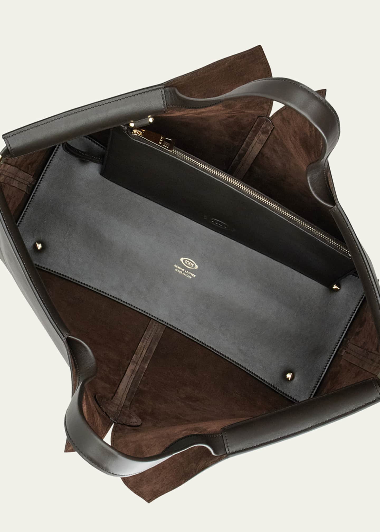 Tod's Medium Leather Di Folio Tote Bag Image 2 of 2
