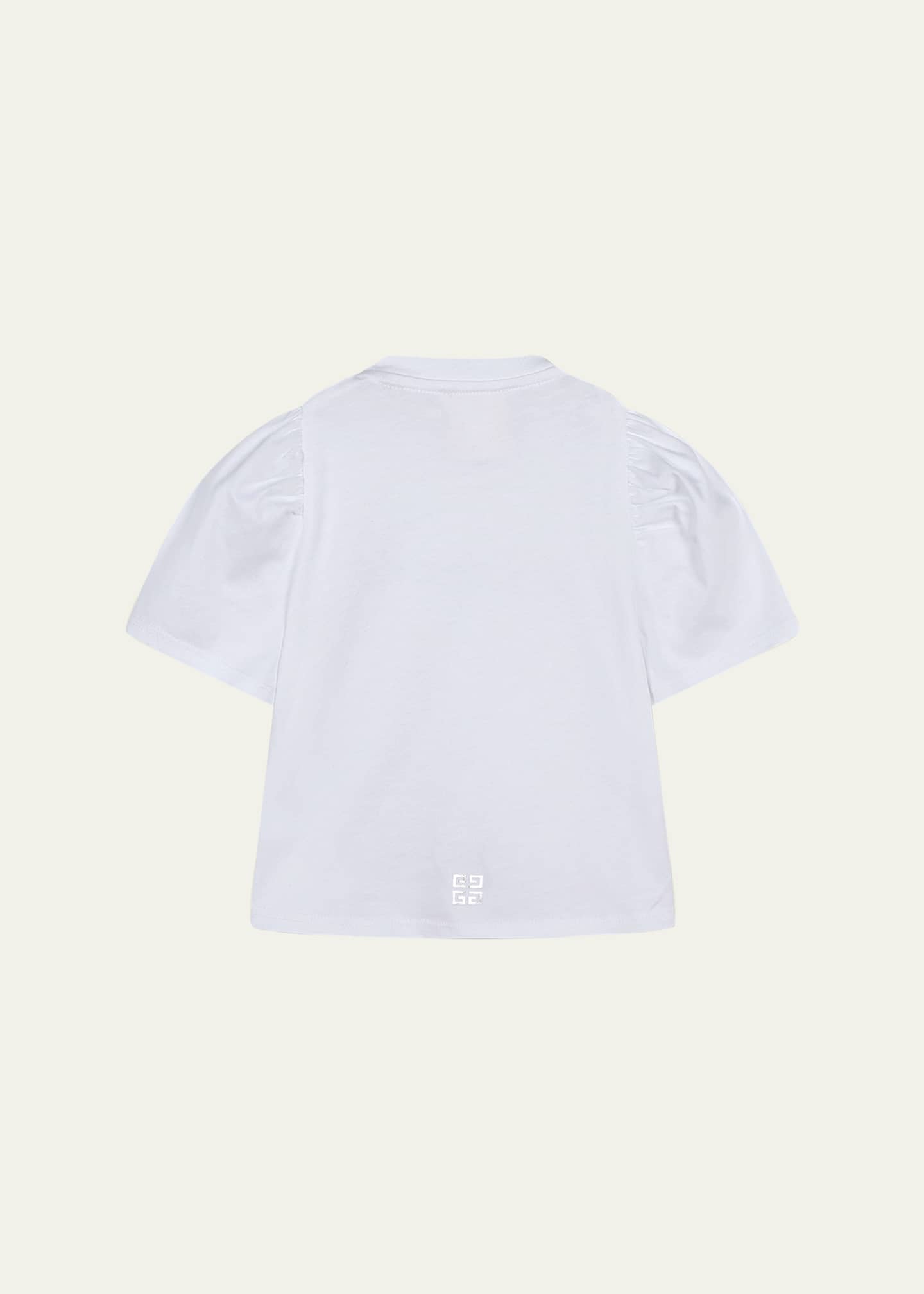 Givenchy Girl's Contrast Logo-Print T-Shirt, Size 12M-3 Image 2 of 3