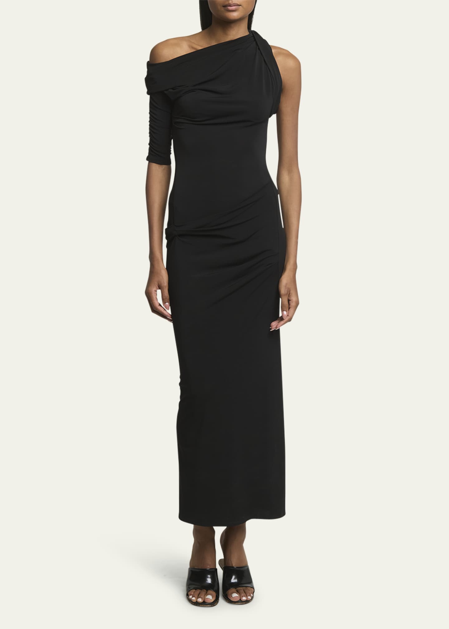 Jacquemus Long Draped Dress Image 2 of 5