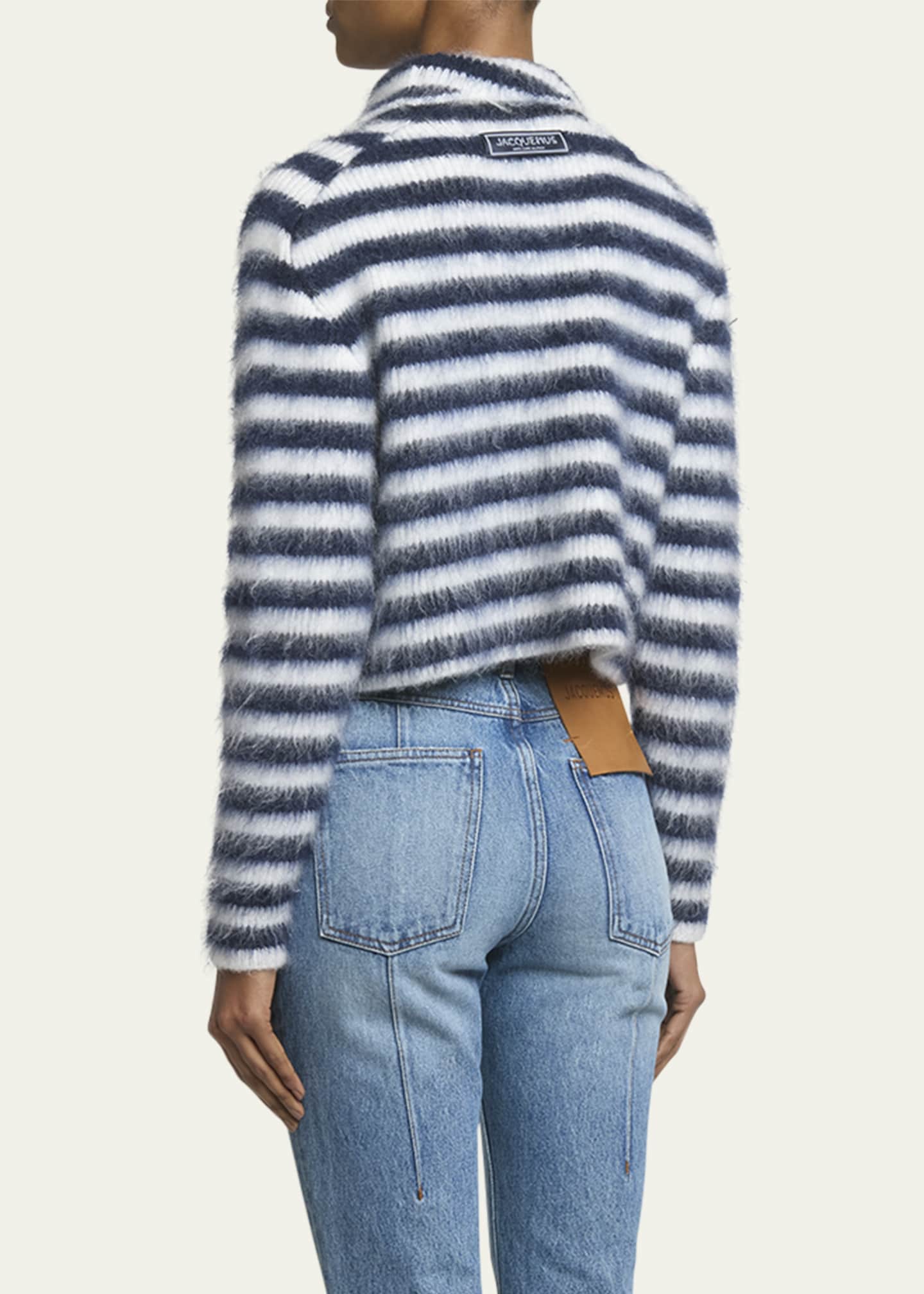 Jacquemus Marina Stripe Mohair Sweater Image 3 of 5