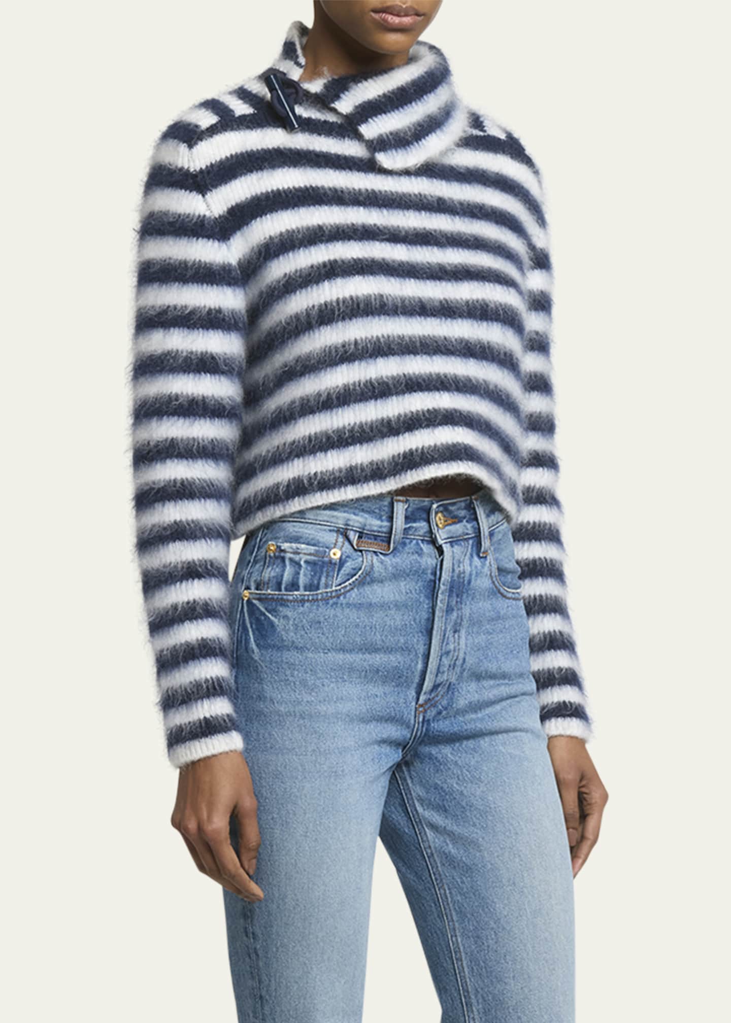 Jacquemus Marina Stripe Mohair Sweater Image 4 of 5
