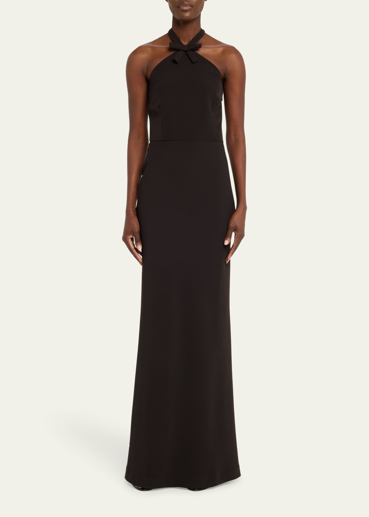 Halter Bow Front Gown