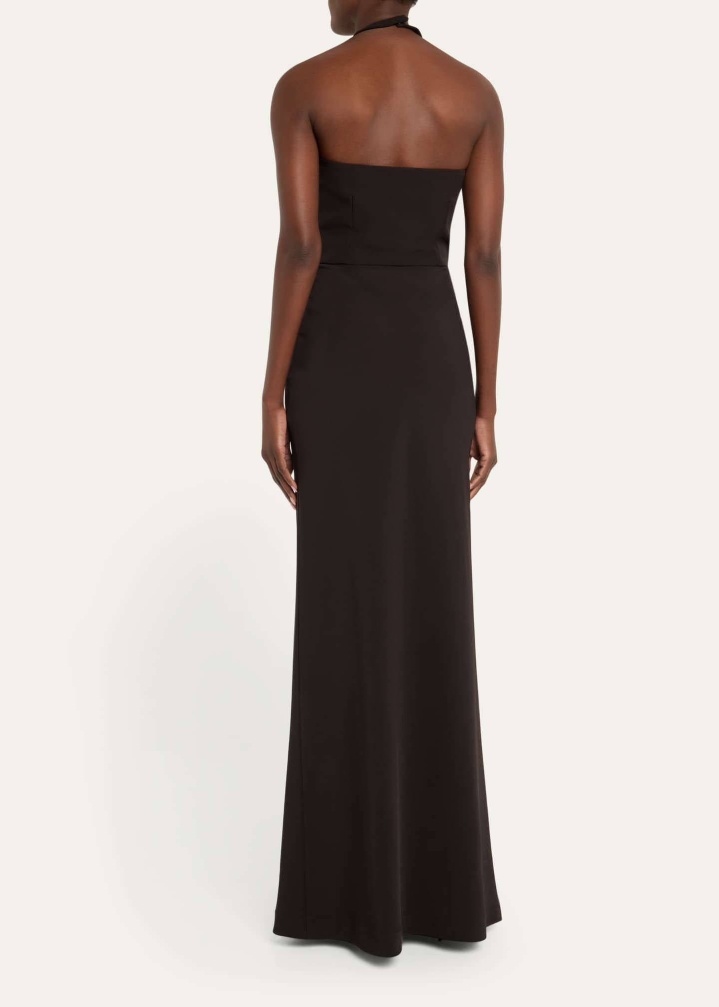Halter Bow Front Gown