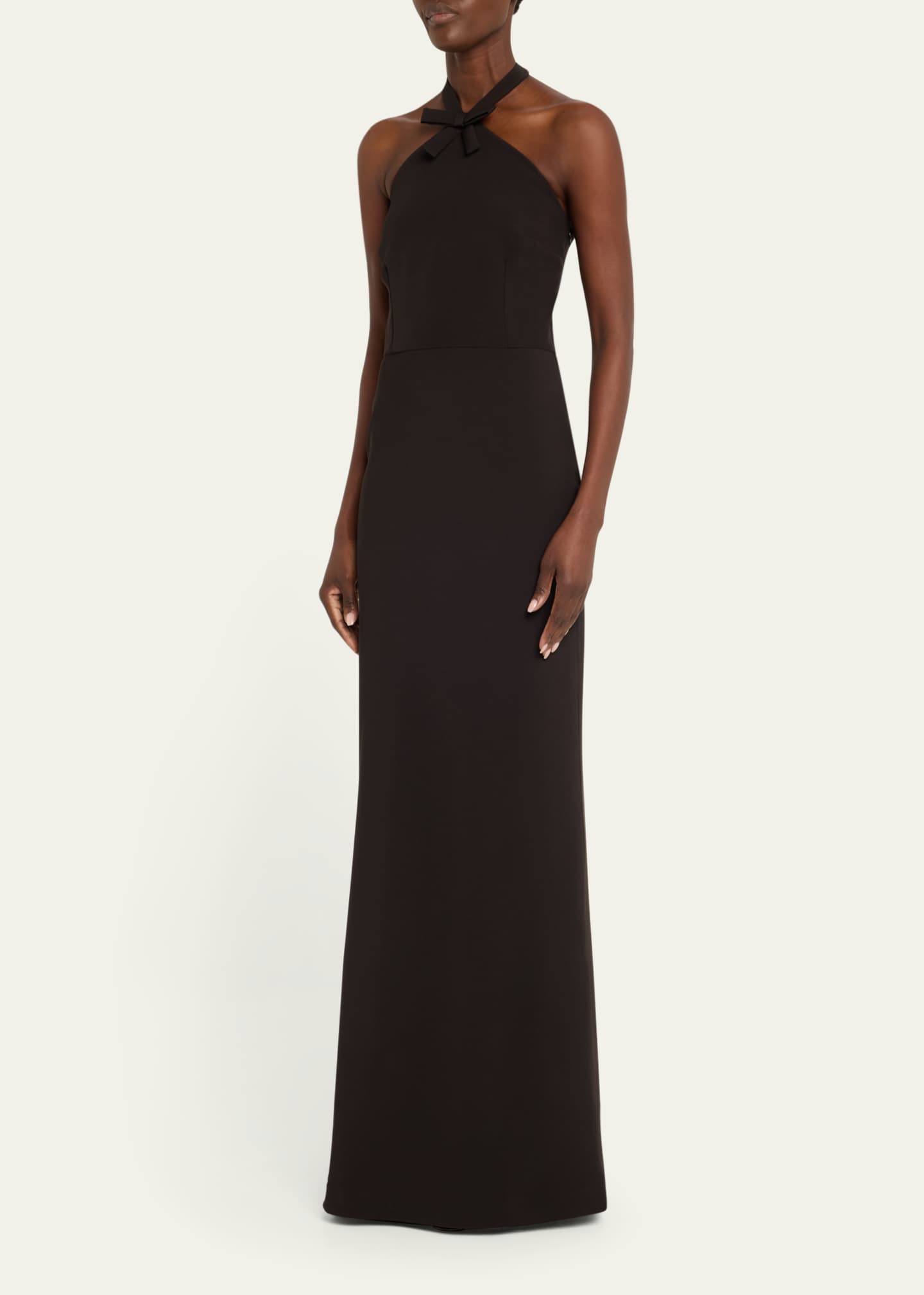 Halter Bow Front Gown