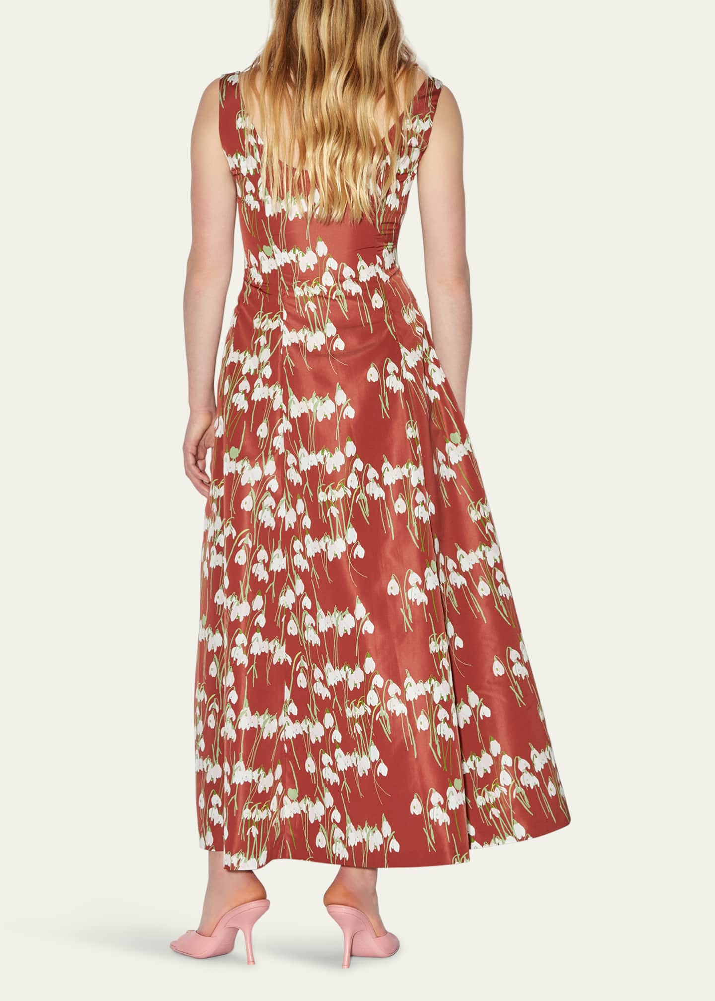 BERNADETTE Maudette Long Floral Dress Image 3 of 5