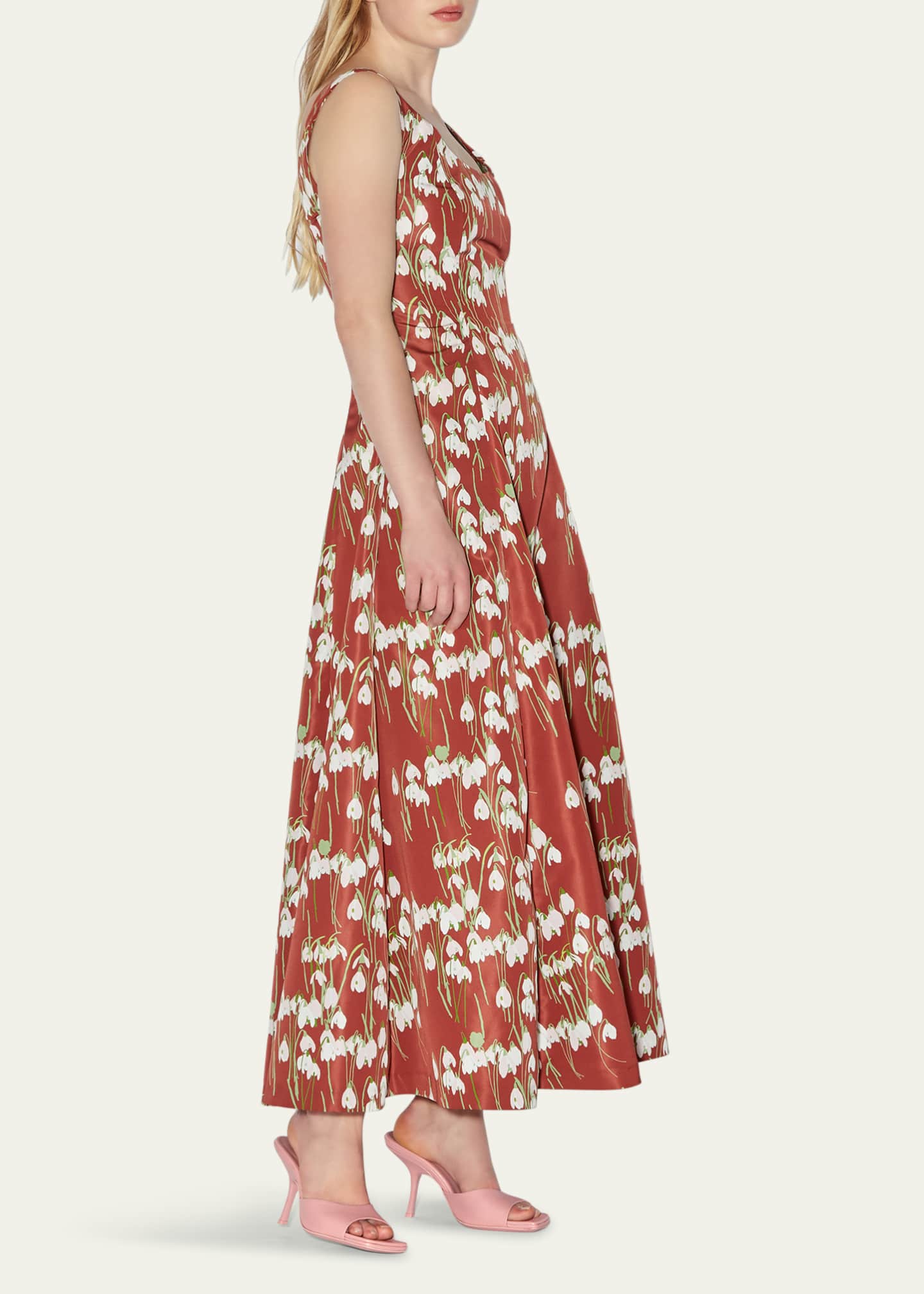BERNADETTE Maudette Long Floral Dress Image 4 of 5
