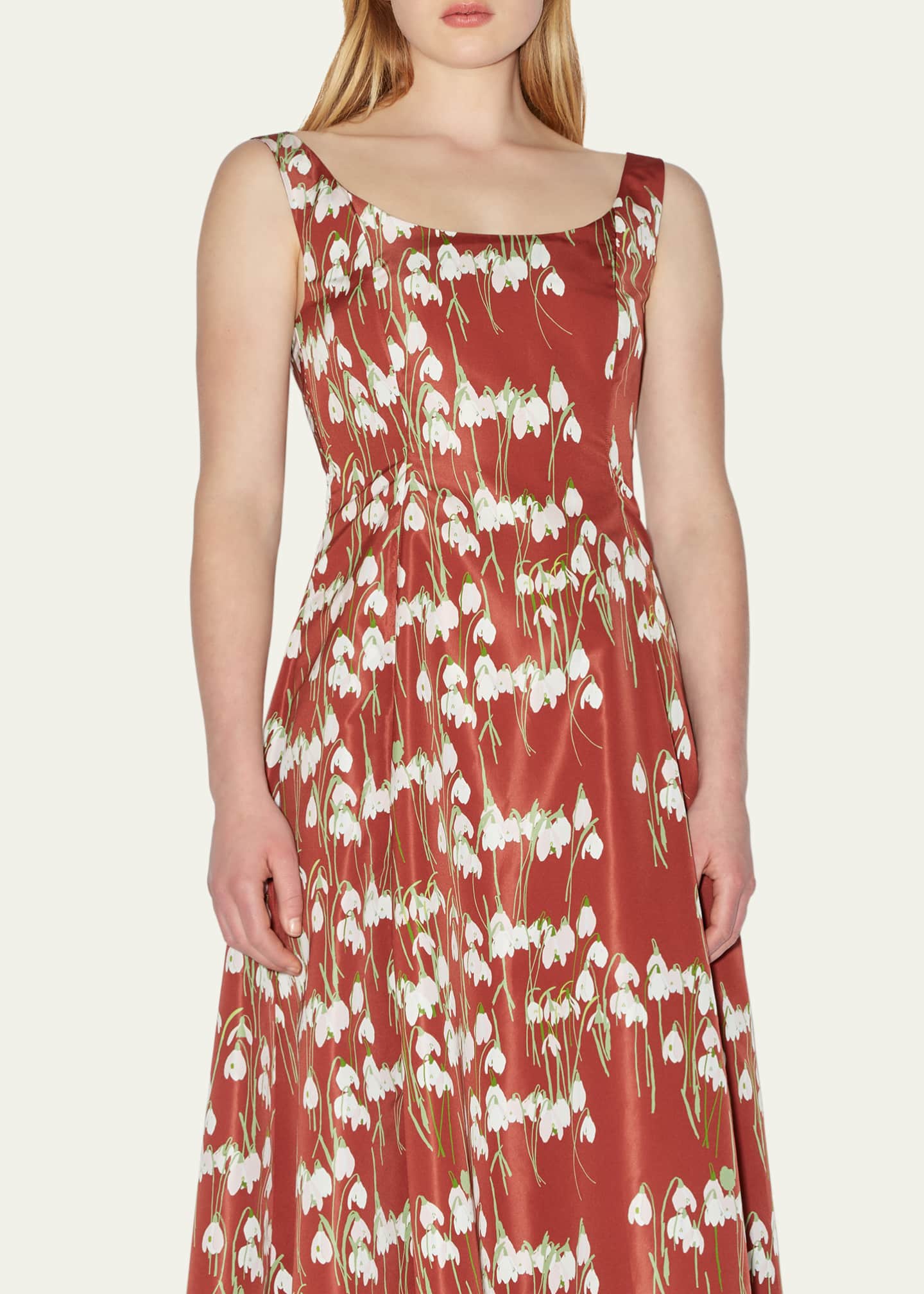 BERNADETTE Maudette Long Floral Dress Image 5 of 5