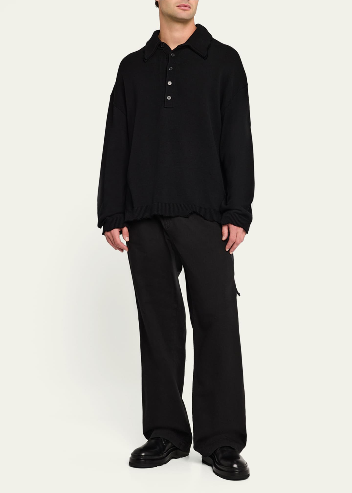 Jacquemus Men's The Pavane Leather Derby Shoes Image 2 of 5