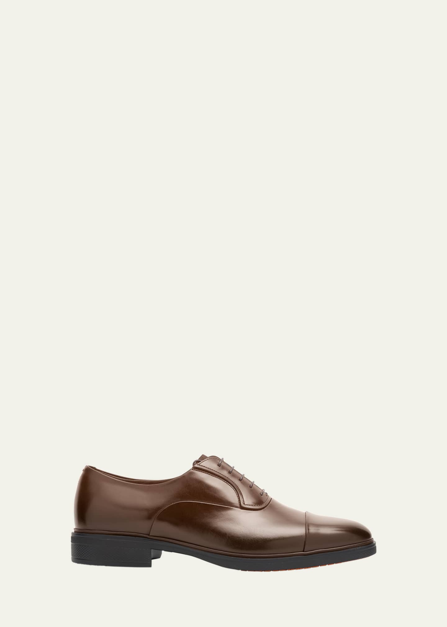 Santoni Men's Easy Leather Cap-Toe Oxfords Image 1 of 4