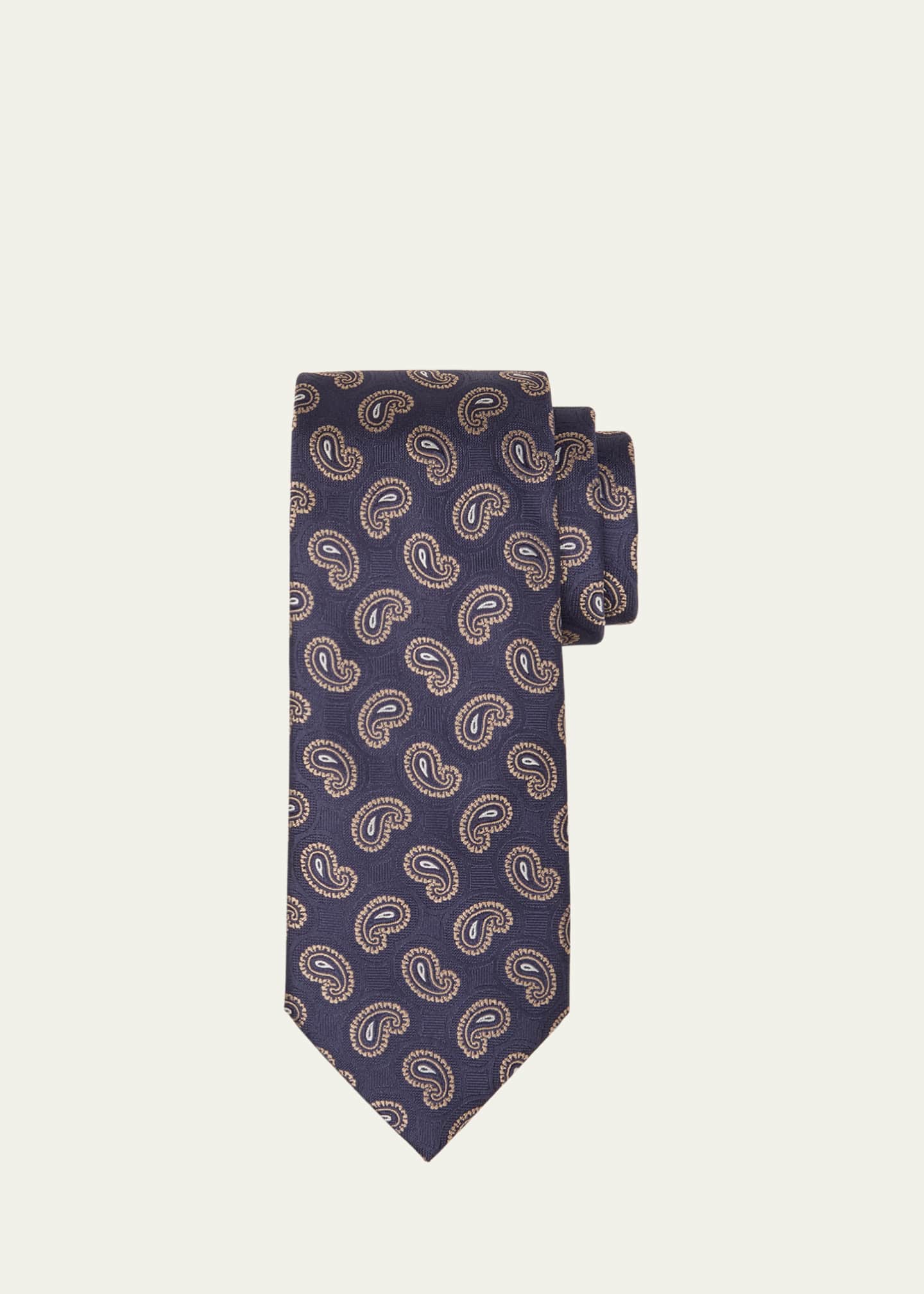 Brioni Men's Paisley Silk Tie