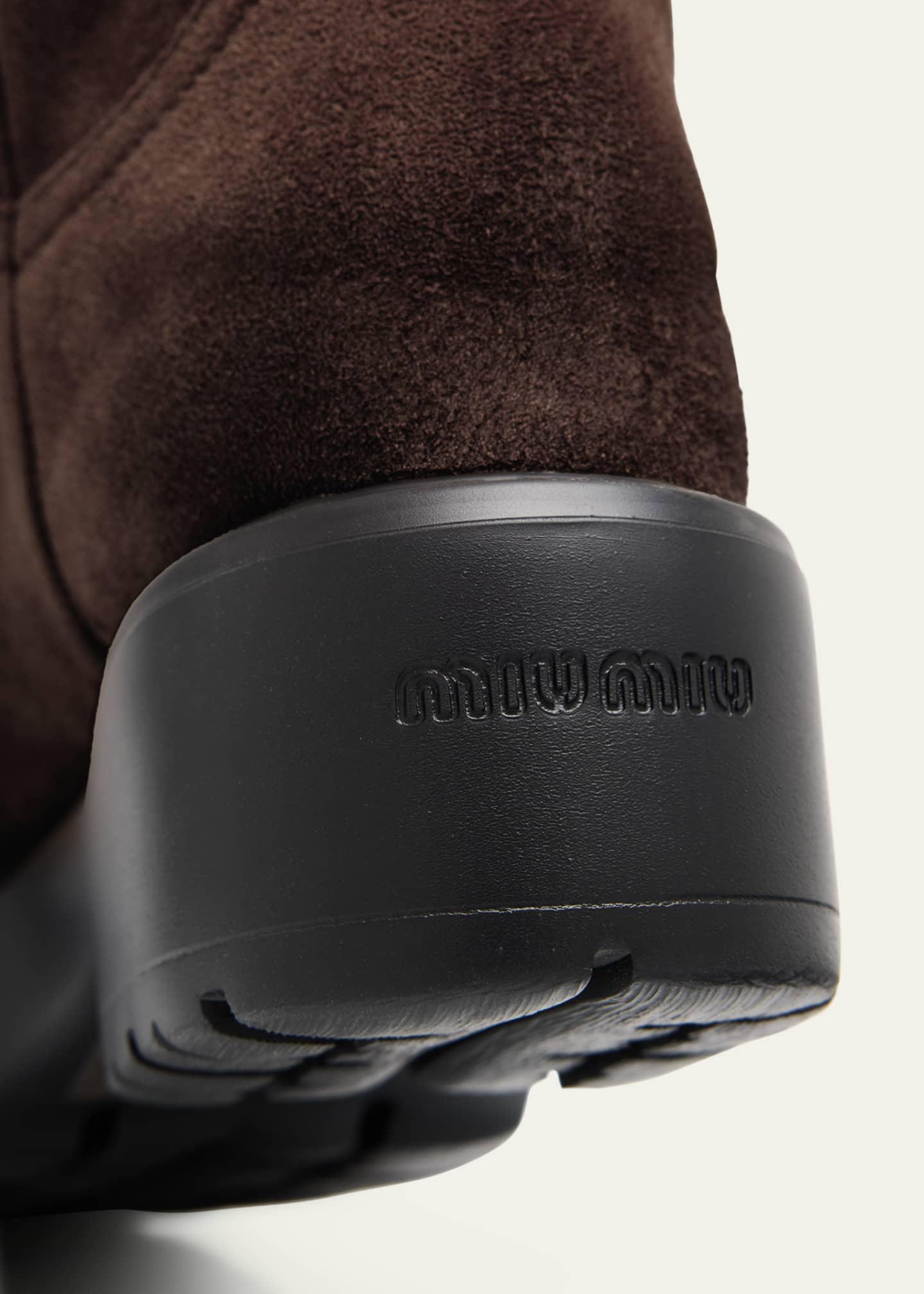 Suede Tall Moto Boots