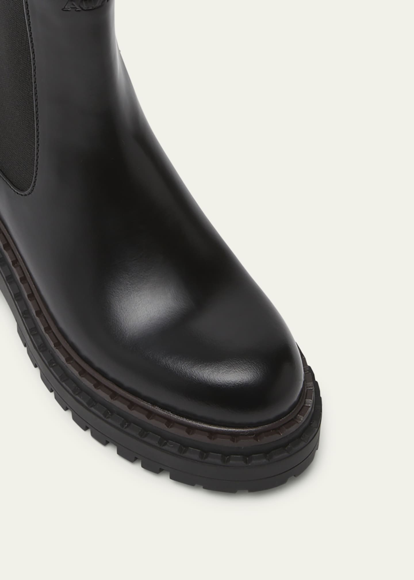 Prada Chocolate Calfskin Chelsea Ankle Boots Image 2 of 2