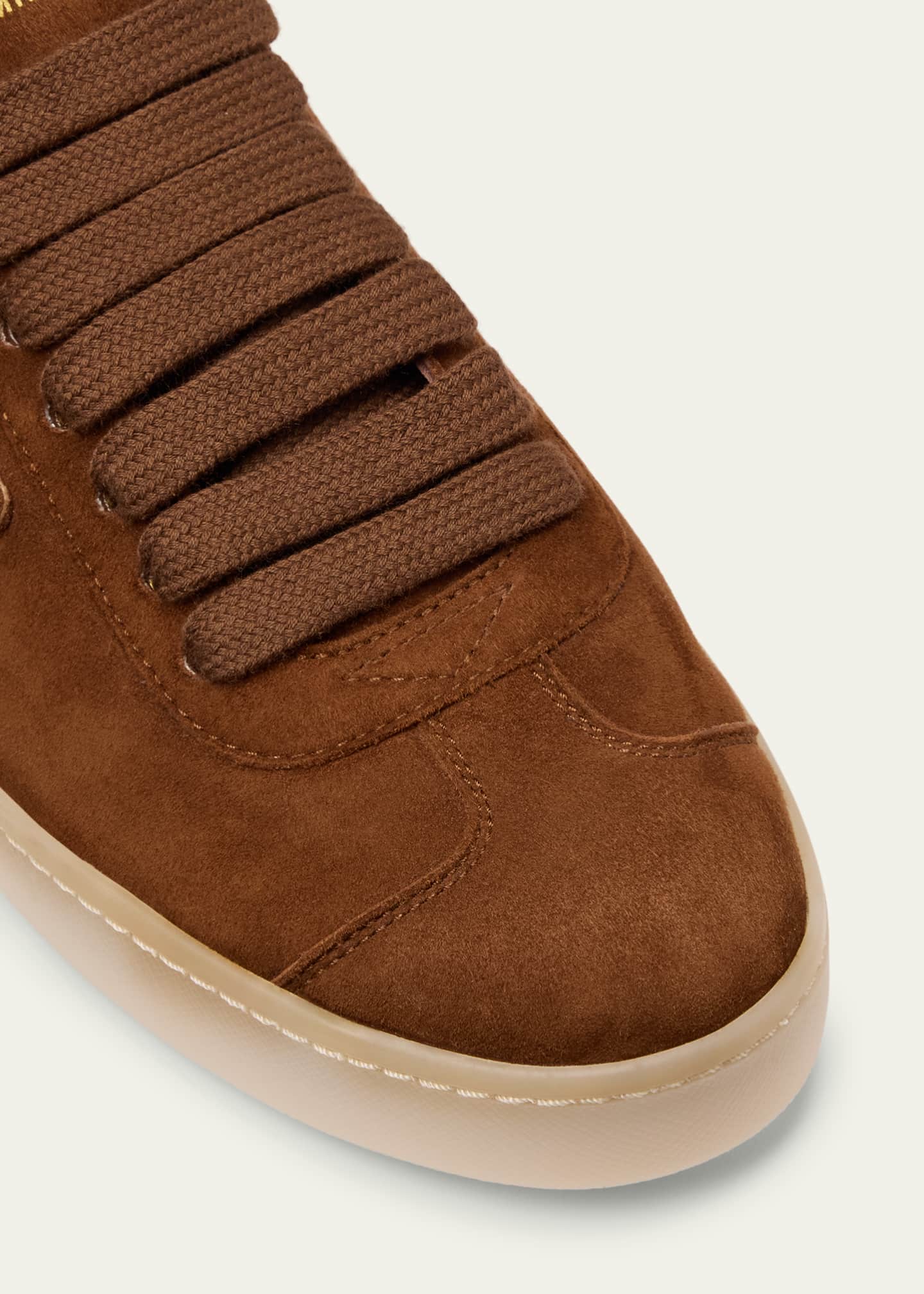 Prada Lane Suede Low-Top Sneakers Image 5 of 5