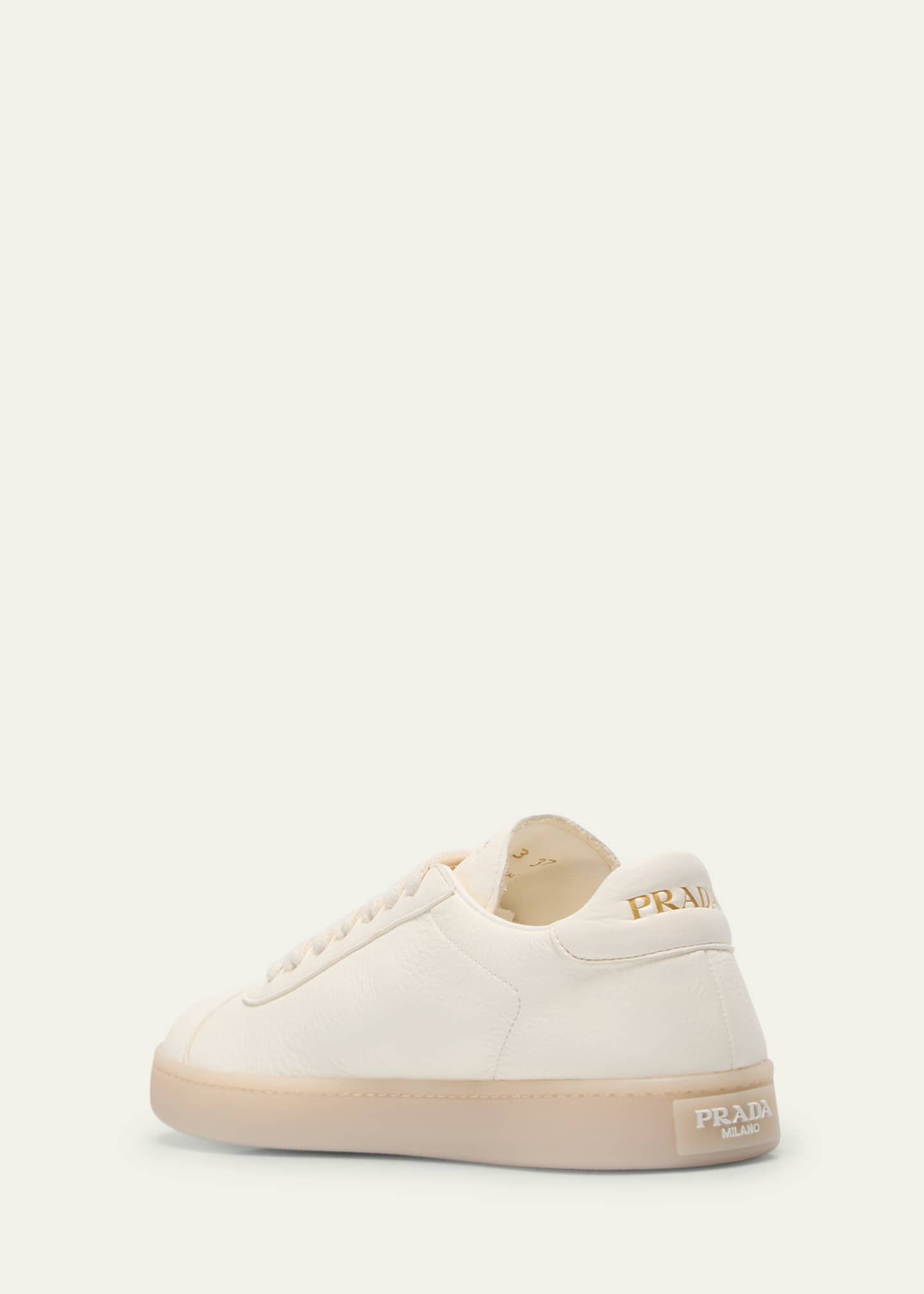 【関税込み】PRADA Lane sneaker in nappa and suede Prada Lane Leather Low-Top Sneakers - Bergdorf Goodman