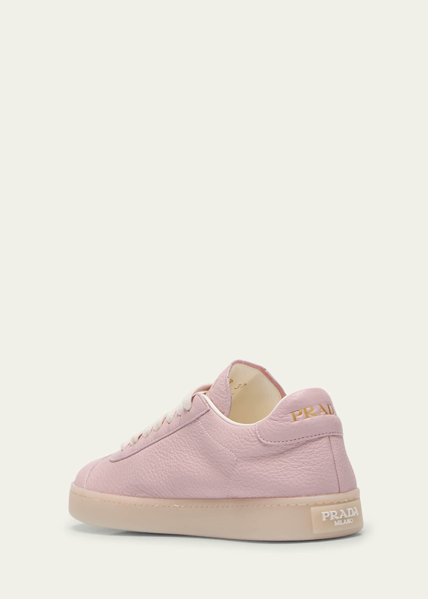 Prada Lane Leather Low-Top Sneakers Image 4 of 5