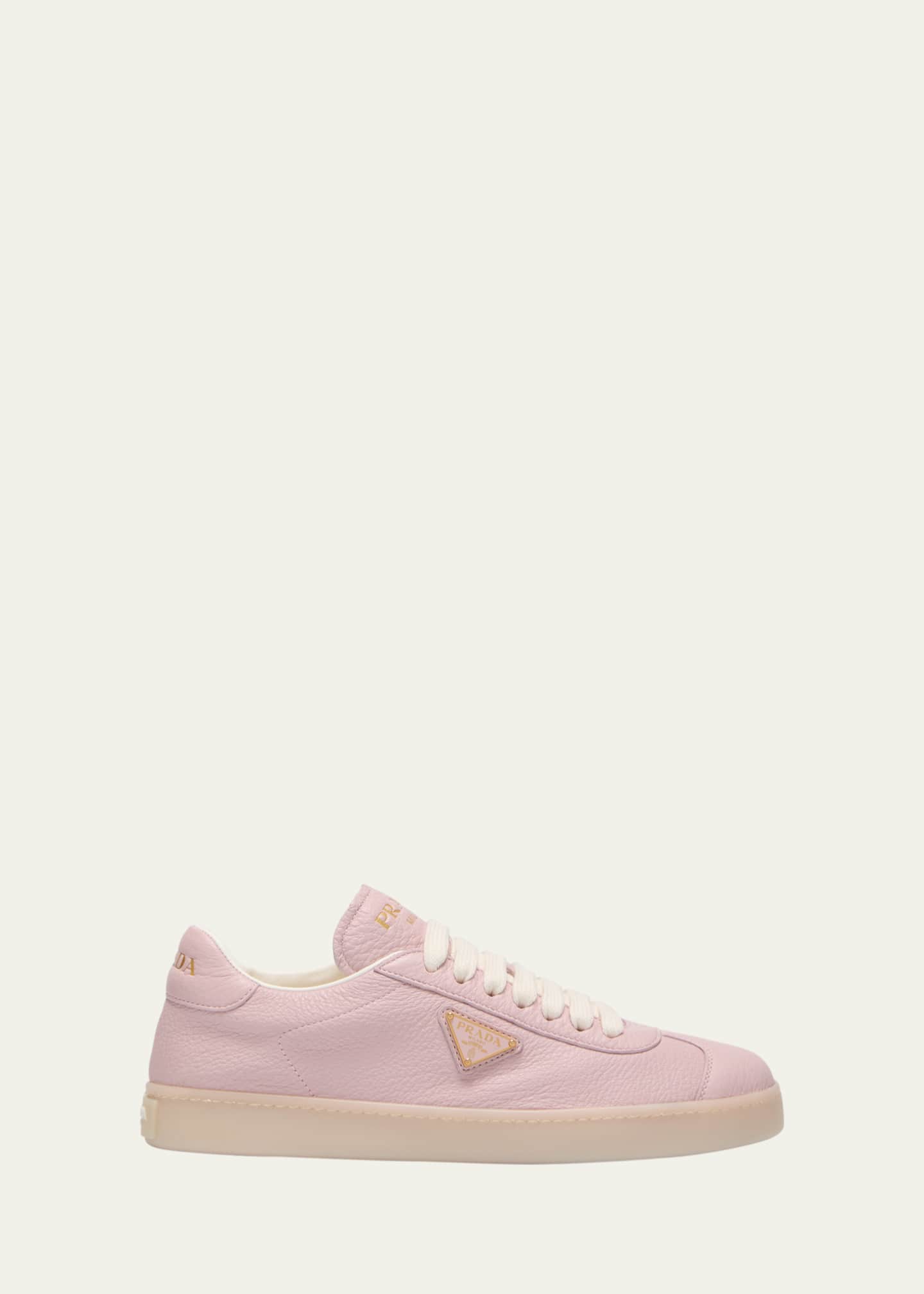 Prada Lane Leather Low-Top Sneakers Image 1 of 5