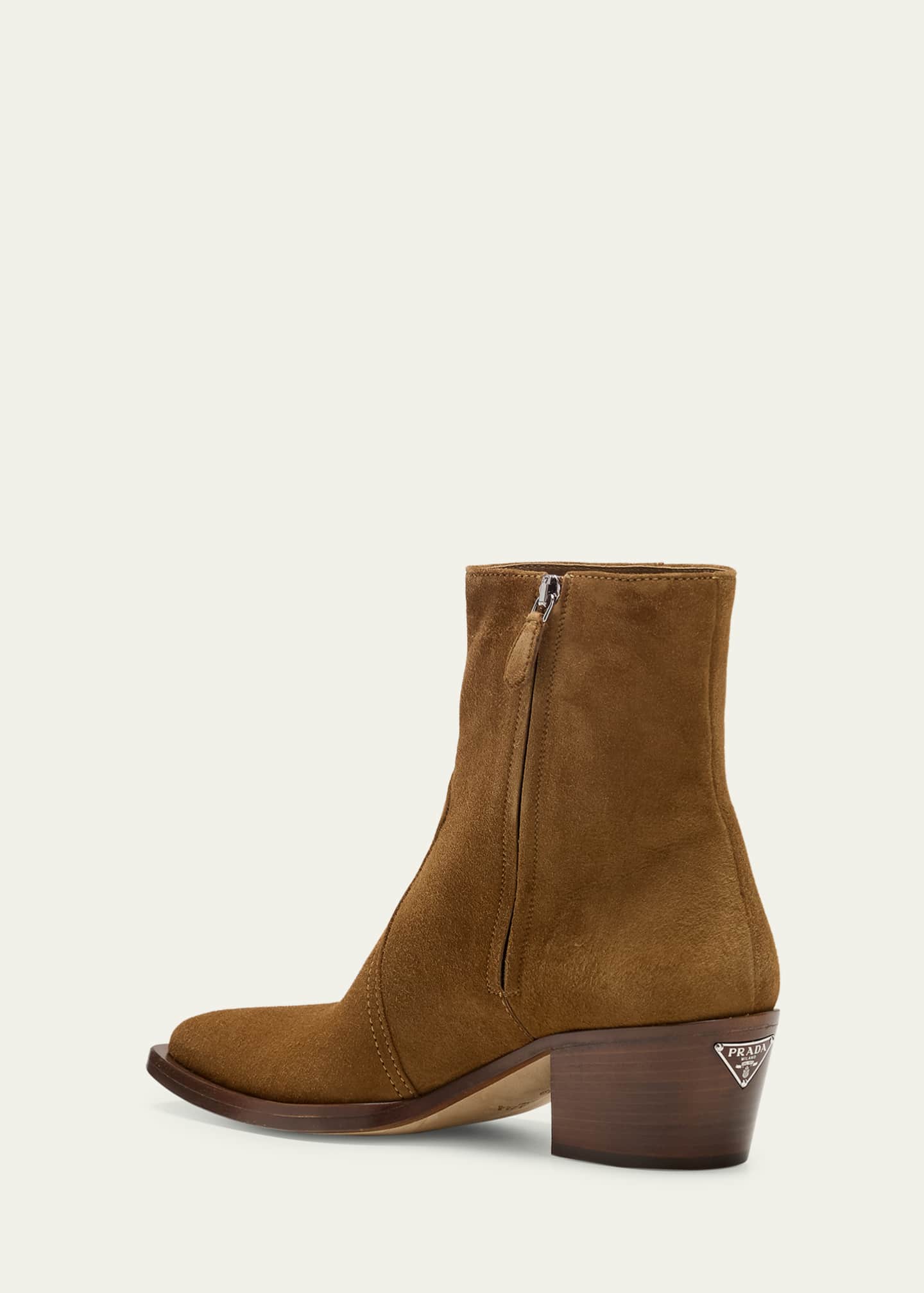 Prada suede ankle boots clearance