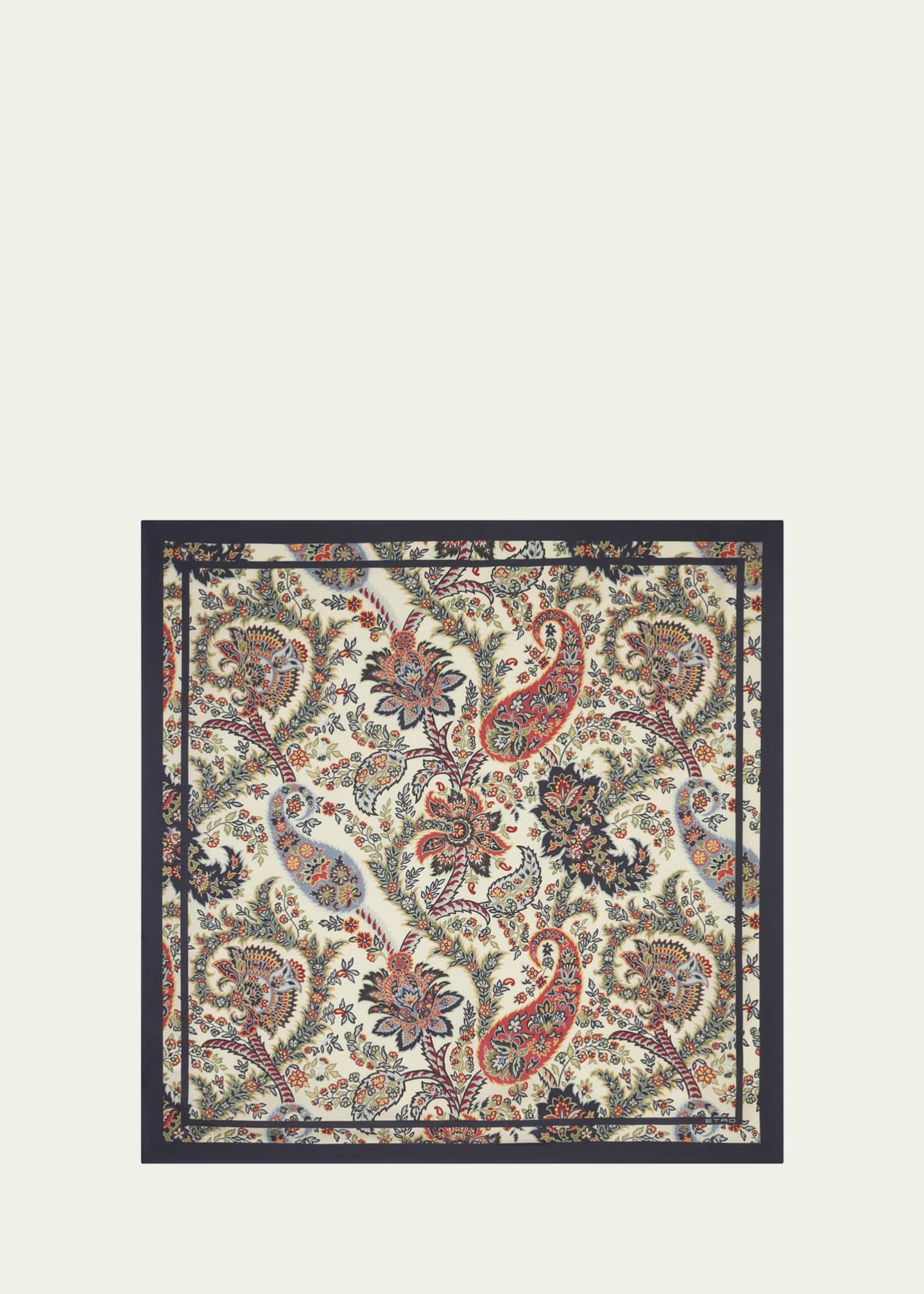 Etro Floral Silk Square Scarf Image 1 of 4
