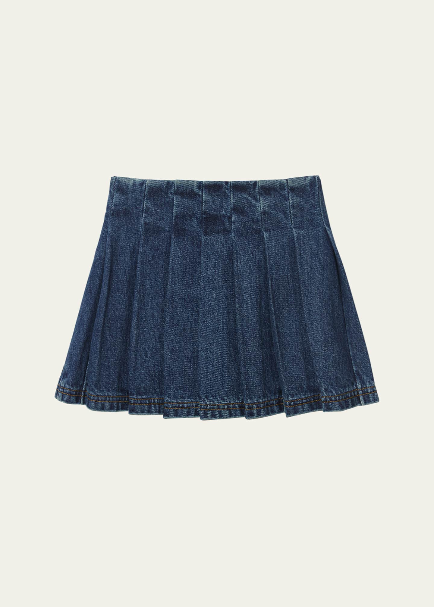 Self Portrait Girl s Pleated Denim Skirt Size 3T 12 Bergdorf Goodman
