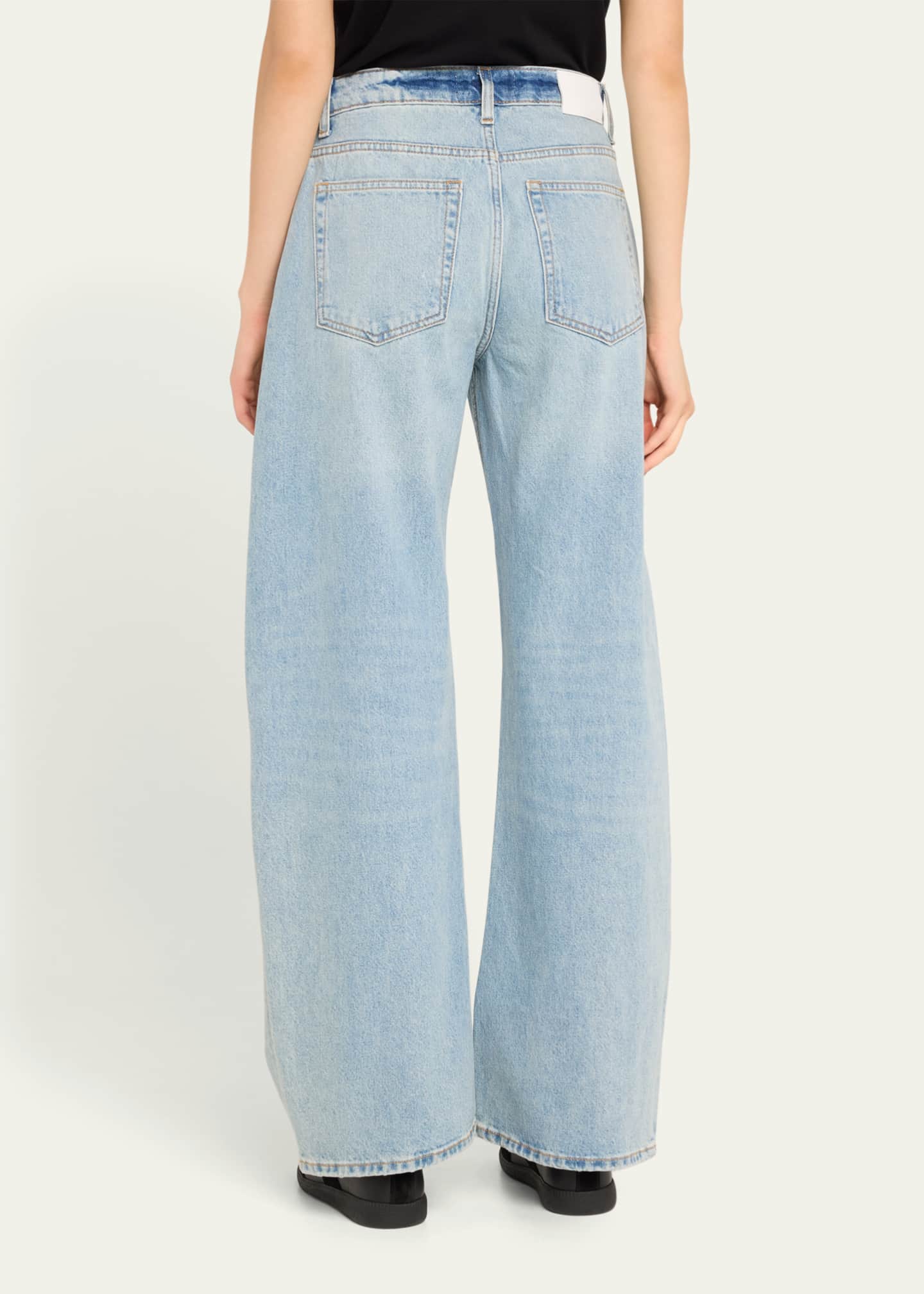 EB DENIM Enzo Mid-Rise Barrel Jeans Image 3 of 5