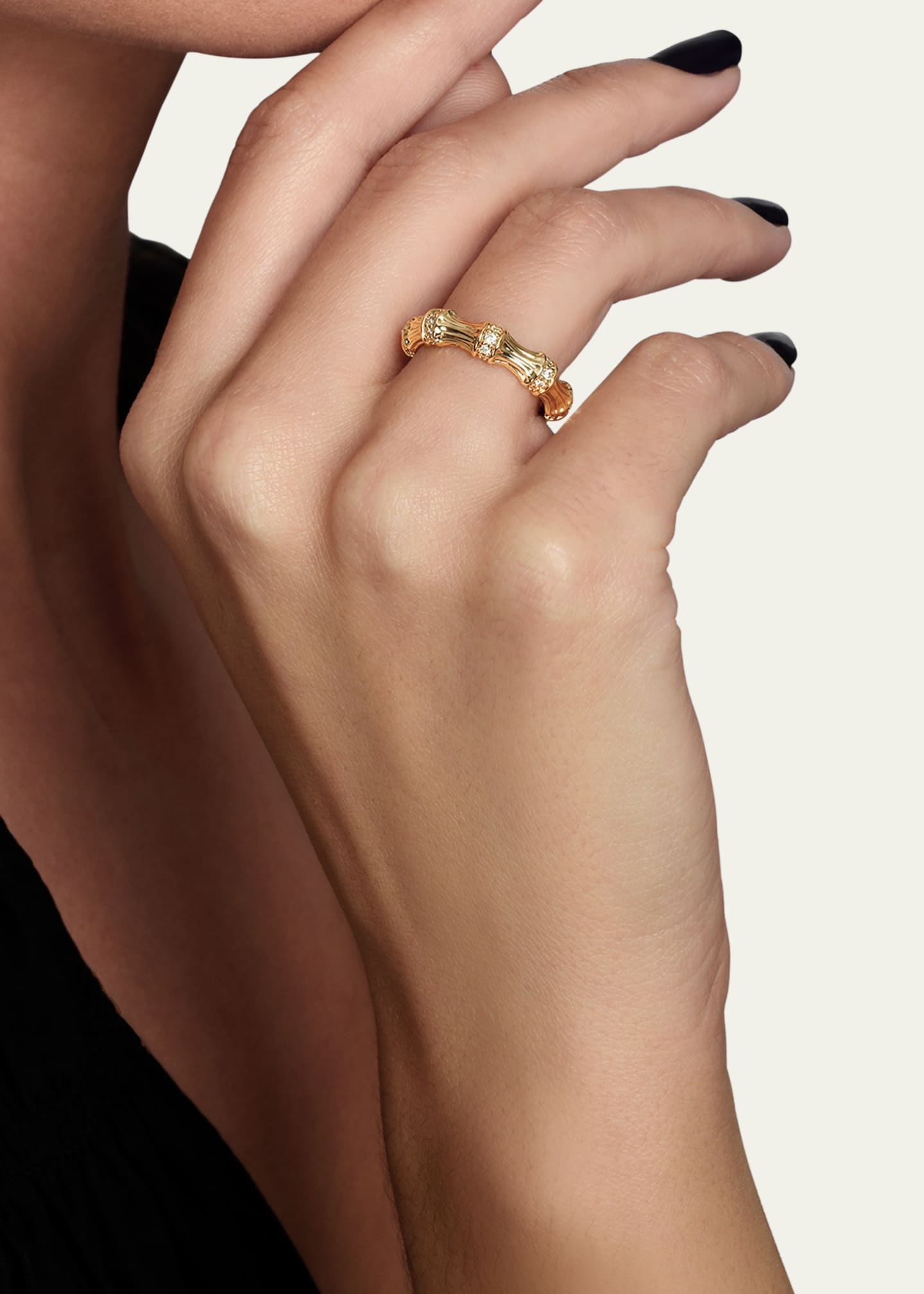 Anabel Aram Jewelry Bamboo Single Ring Image 2 of 3