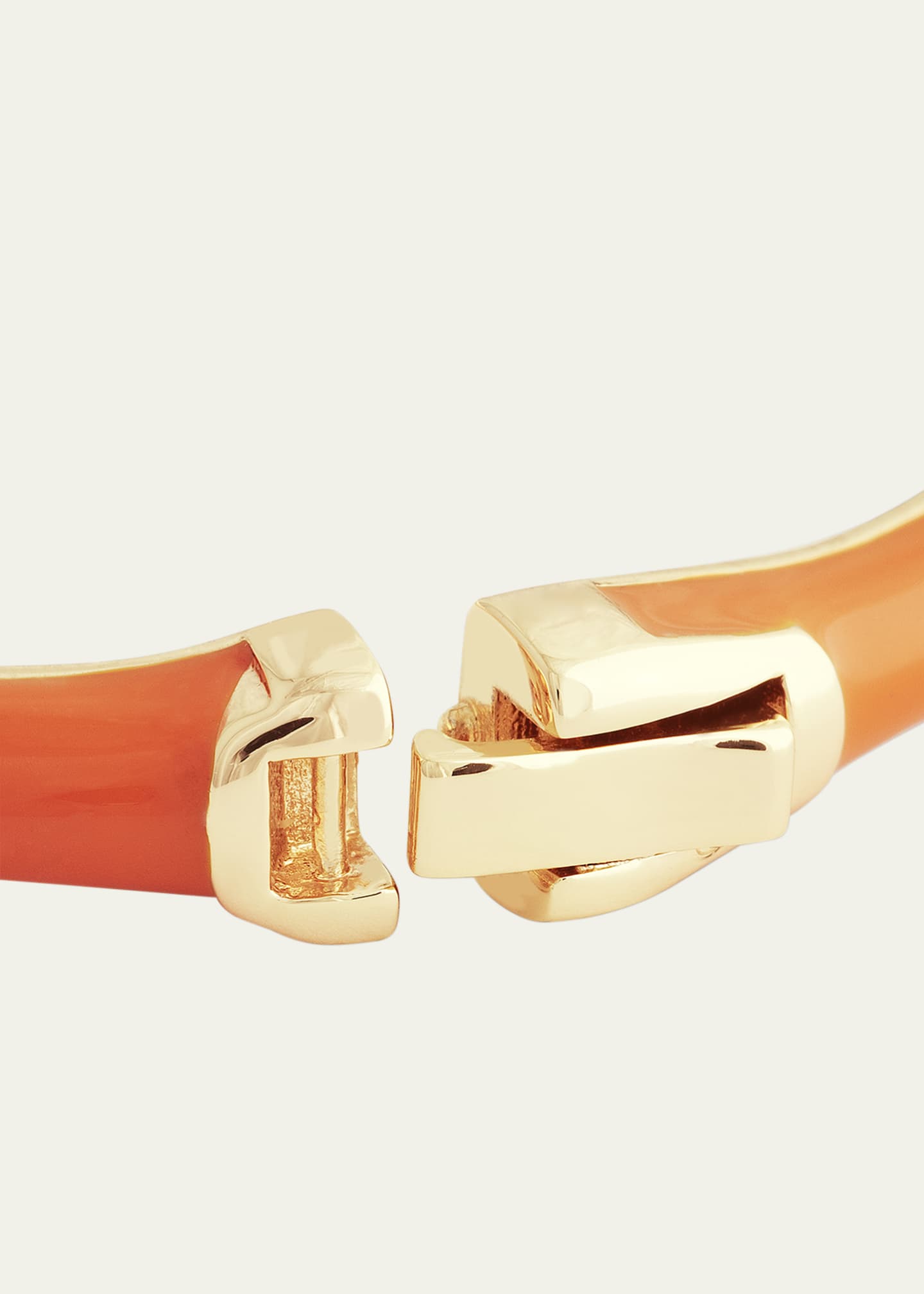 Bamboo Enameled Hinged Bangle