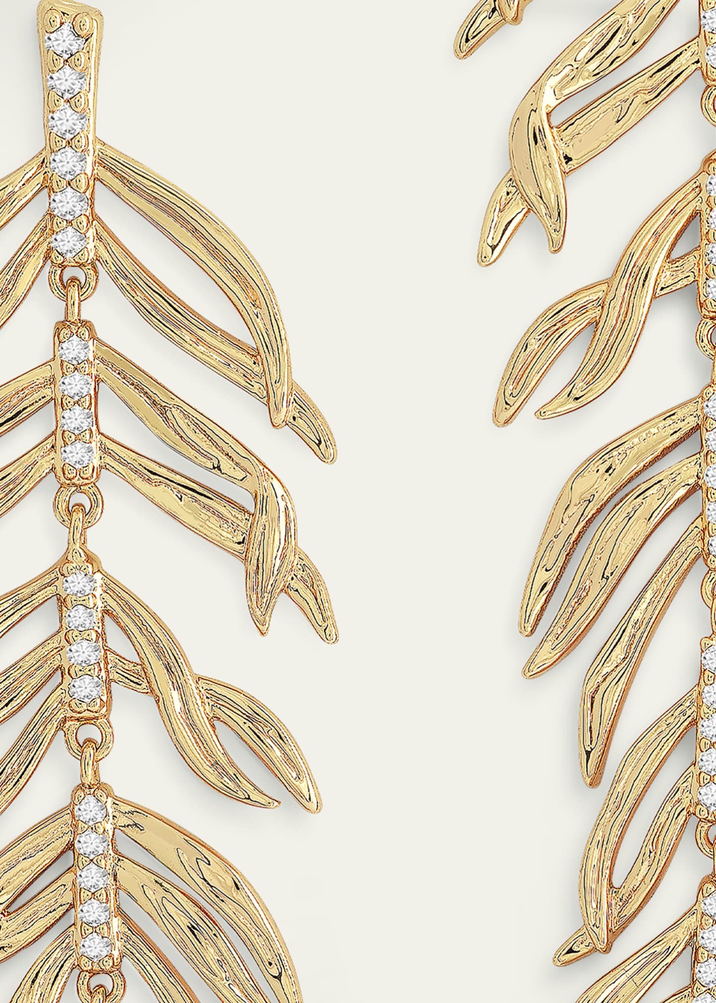 Anabel Aram Jewelry Palm Leaves Dangle Earrings Image 4 of 4