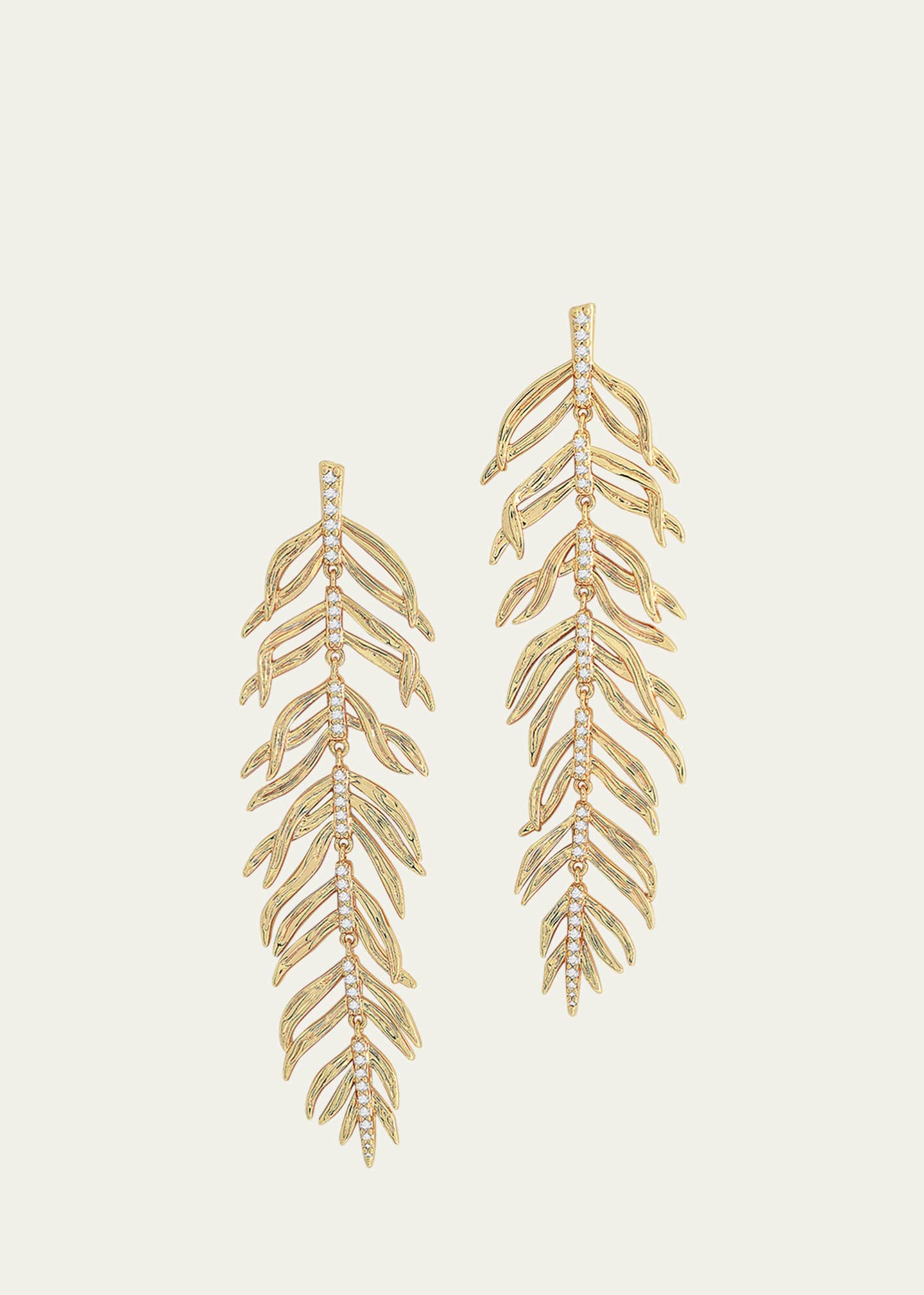 Anabel Aram Jewelry Palm Leaves Dangle Earrings Image 1 of 4